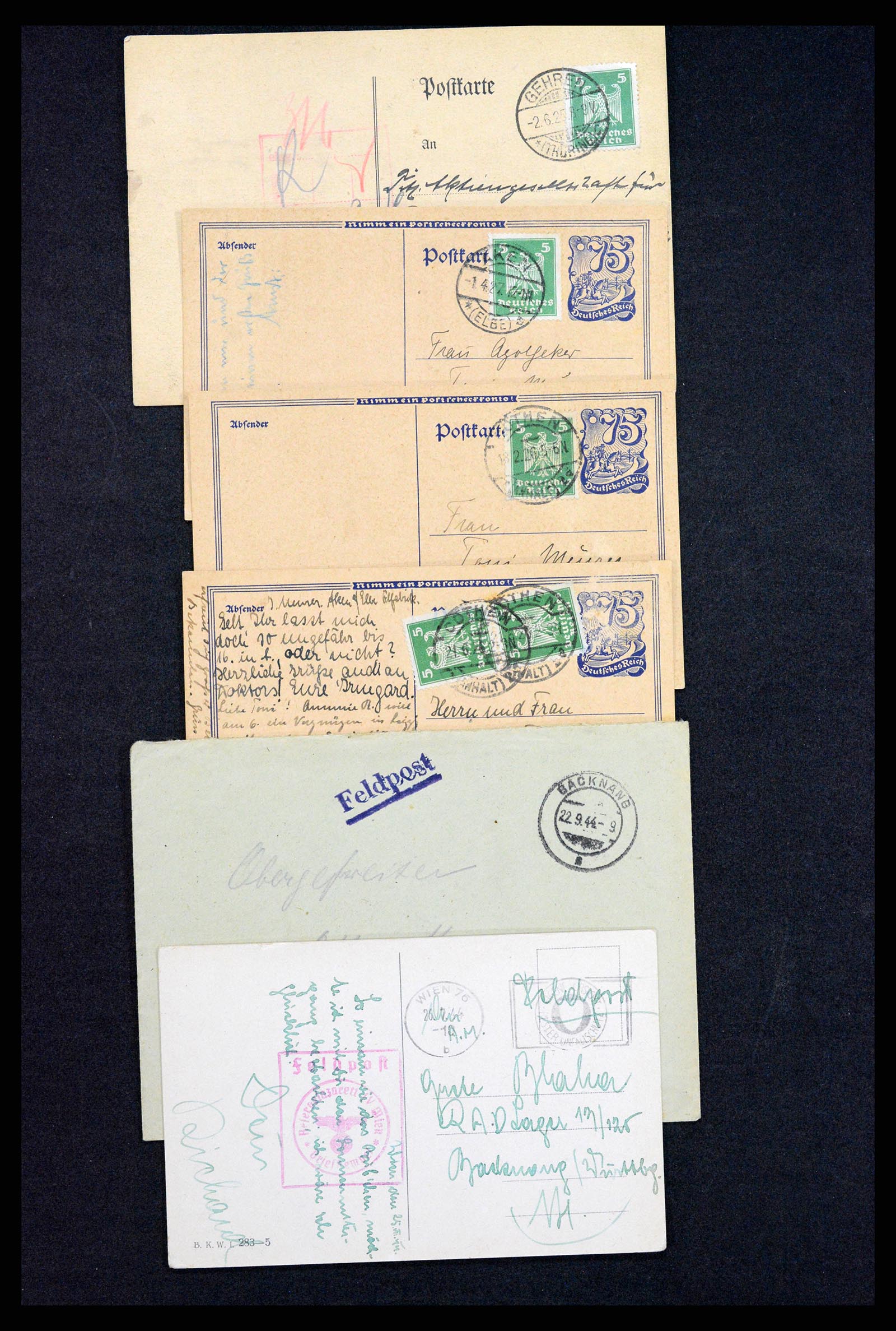 37246 022 - Postzegelverzameling 37246 Duitsland brieven 1900-1950.