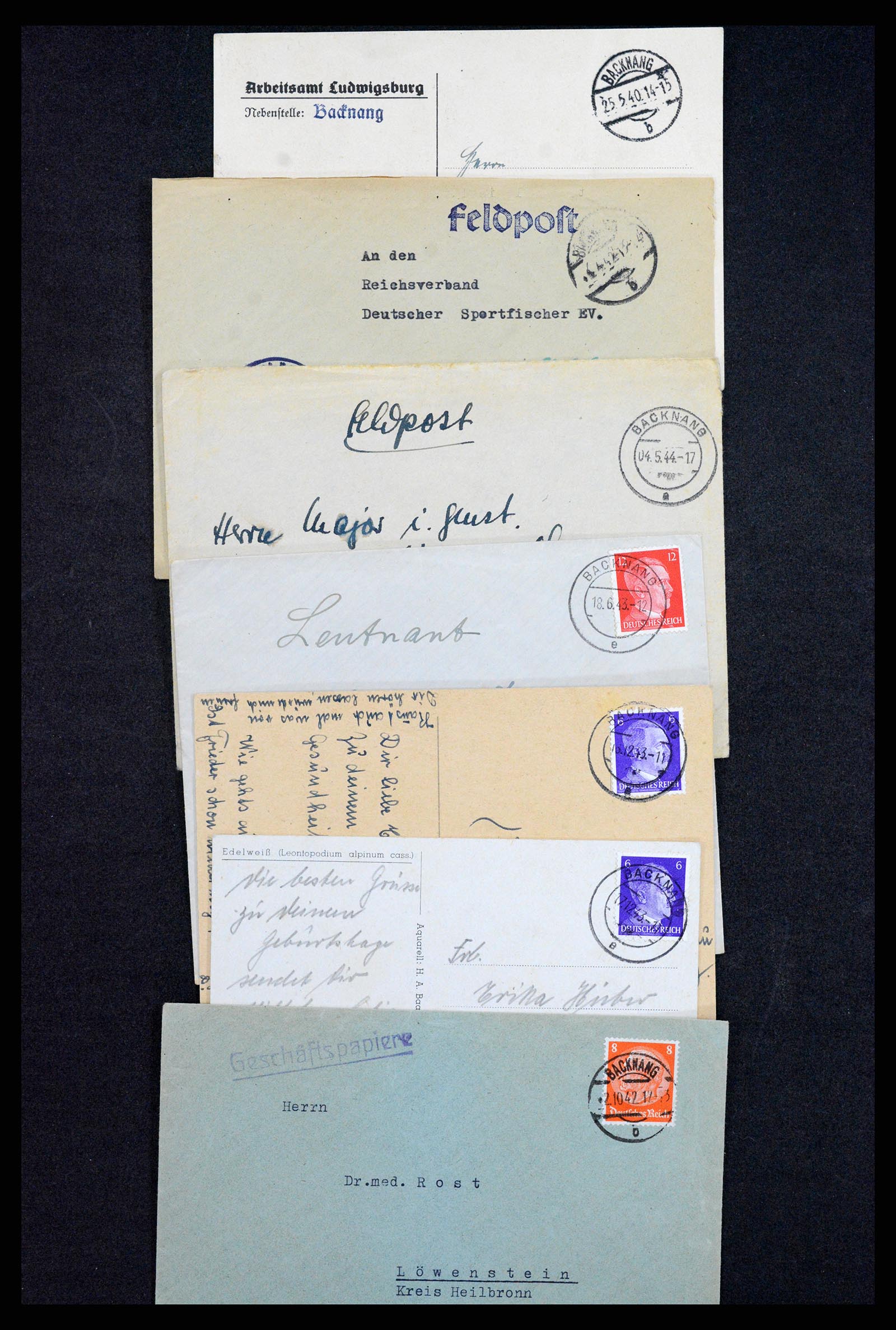37246 023 - Postzegelverzameling 37246 Duitsland brieven 1900-1950.