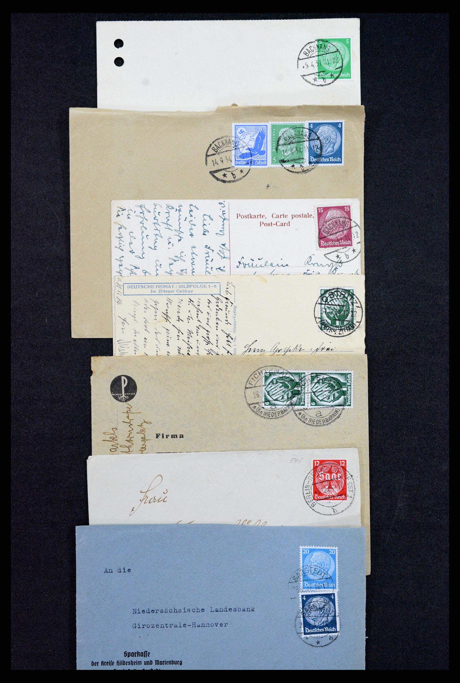 37246 026 - Postzegelverzameling 37246 Duitsland brieven 1900-1950.