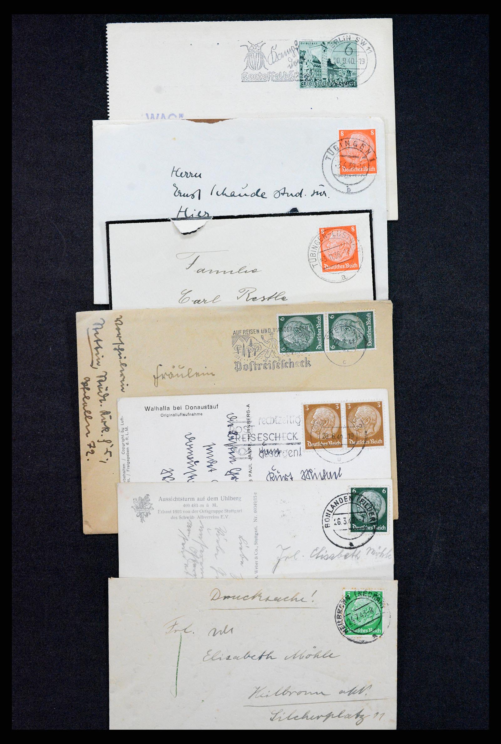 37246 028 - Postzegelverzameling 37246 Duitsland brieven 1900-1950.