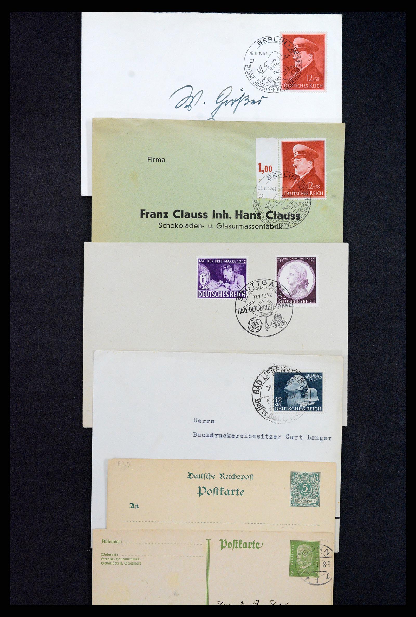 37246 031 - Postzegelverzameling 37246 Duitsland brieven 1900-1950.