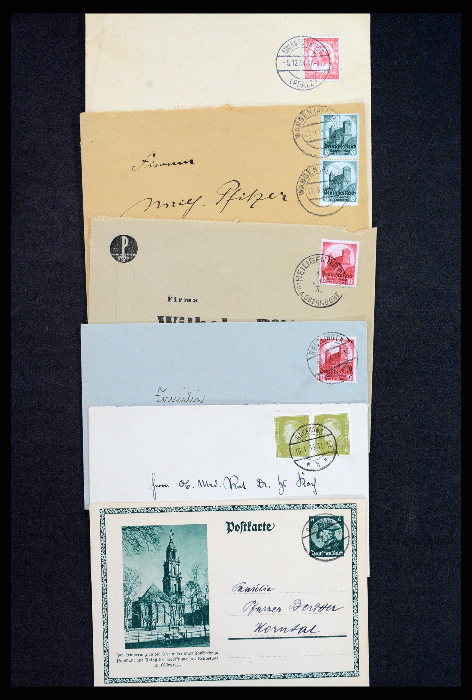 37246 036 - Postzegelverzameling 37246 Duitsland brieven 1900-1950.