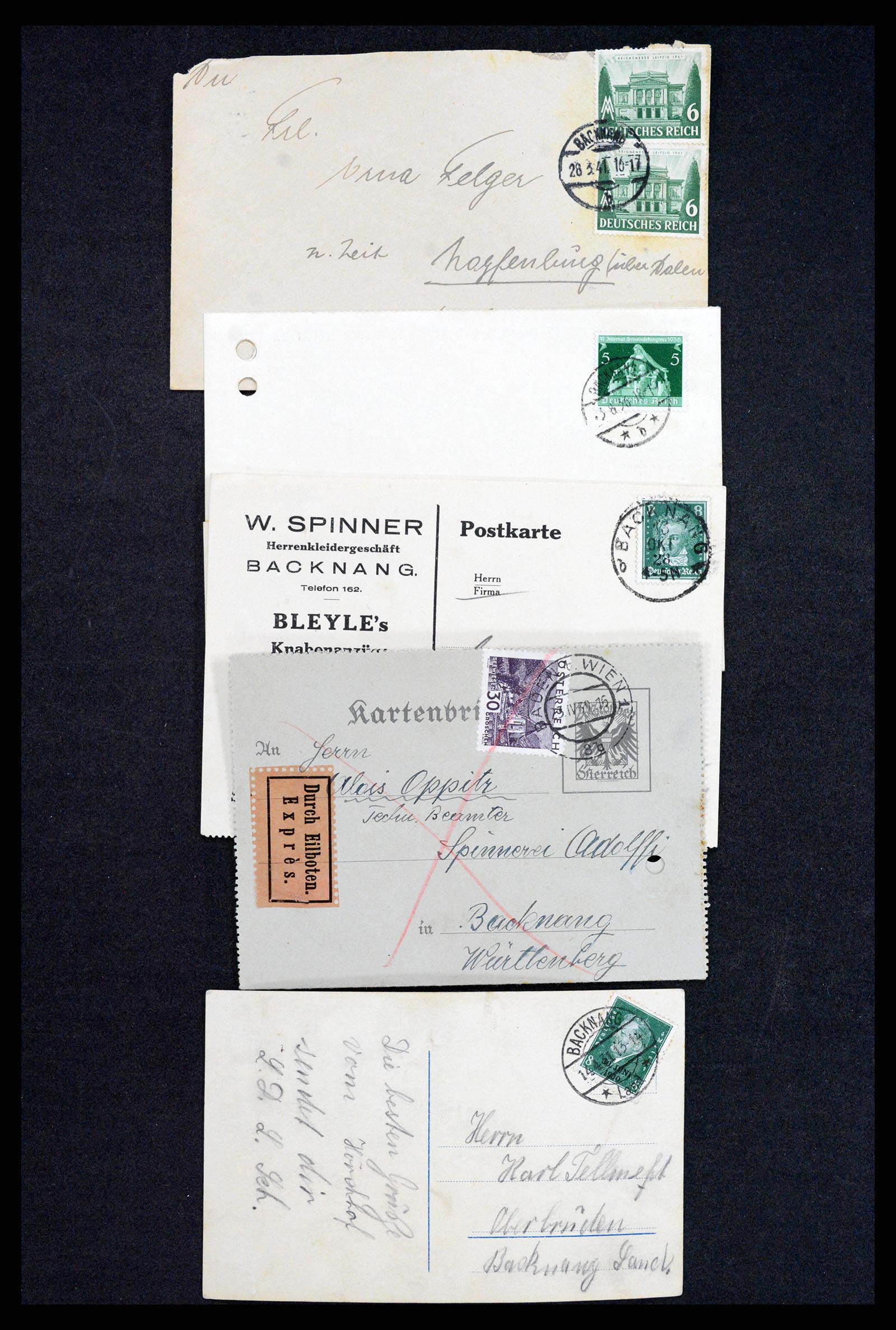 37246 038 - Postzegelverzameling 37246 Duitsland brieven 1900-1950.