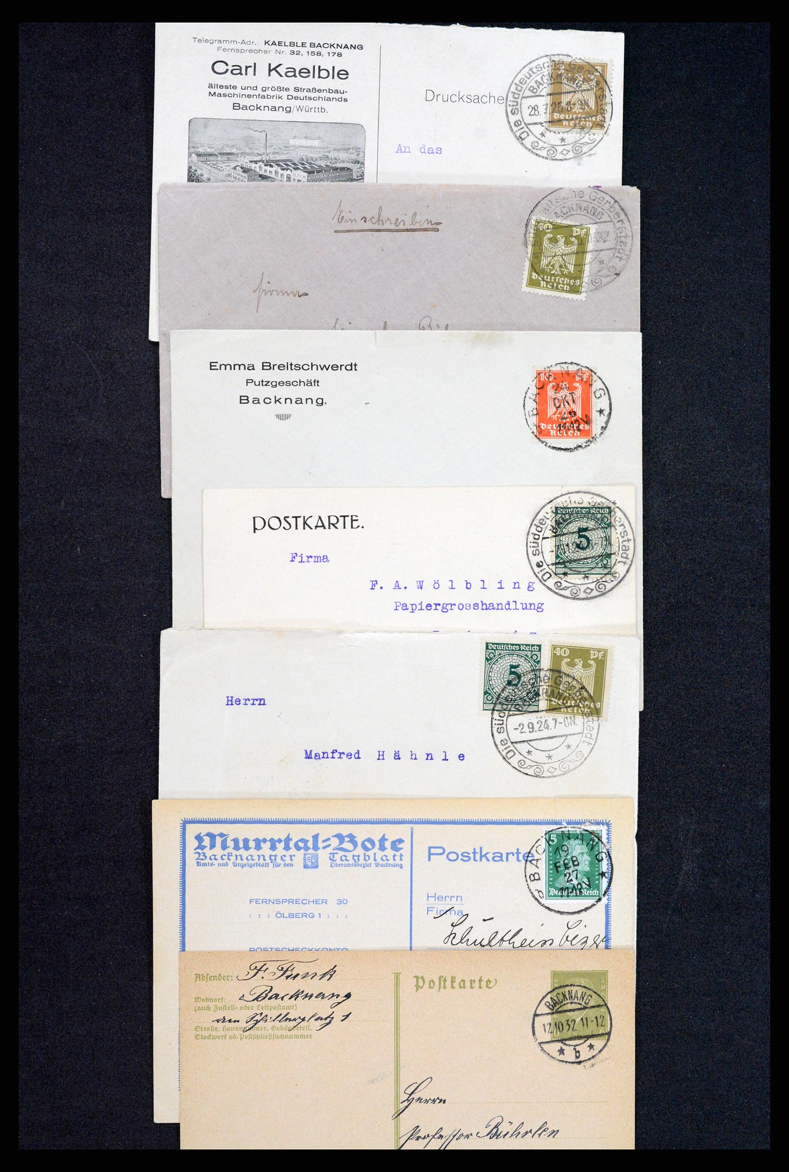37246 040 - Postzegelverzameling 37246 Duitsland brieven 1900-1950.