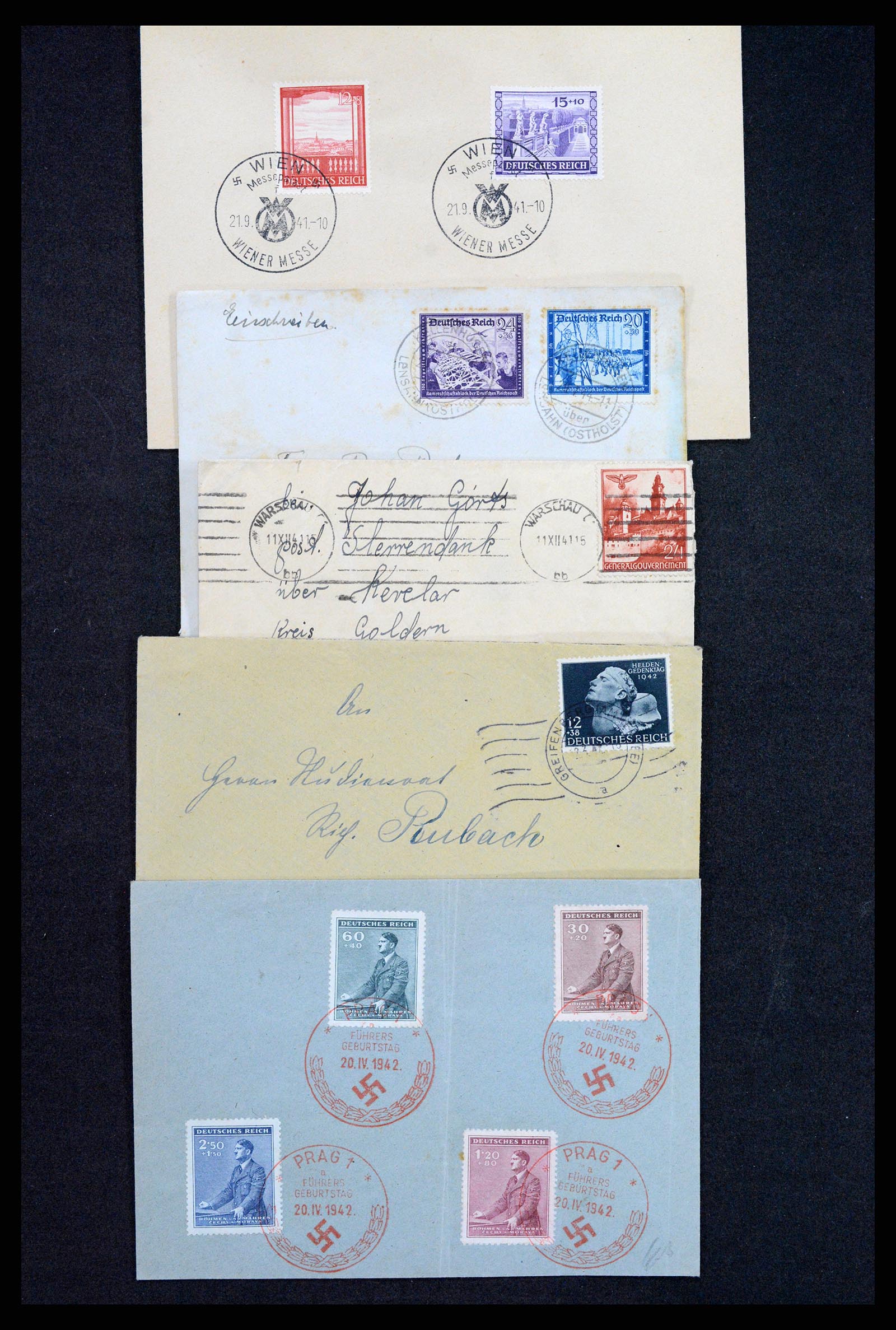 37246 061 - Postzegelverzameling 37246 Duitsland brieven 1900-1950.