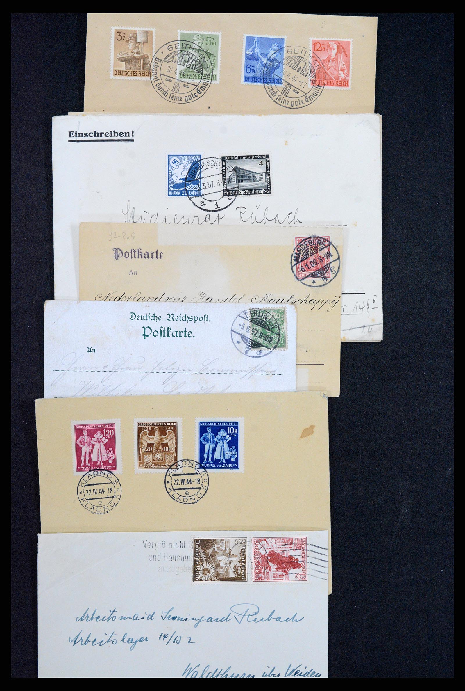 37246 062 - Postzegelverzameling 37246 Duitsland brieven 1900-1950.