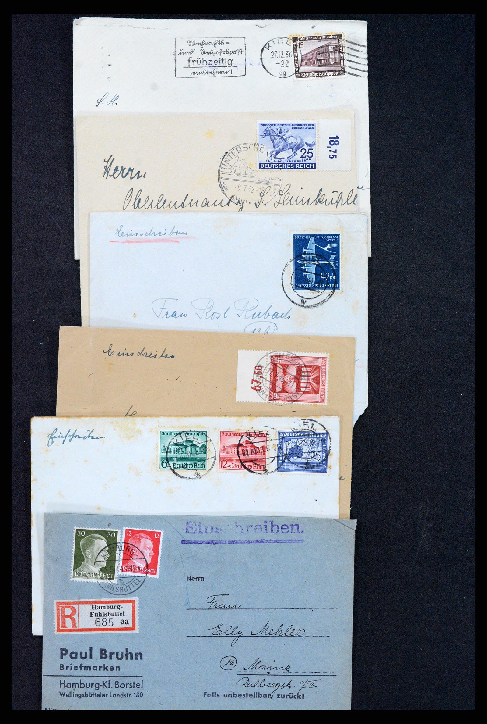 37246 063 - Postzegelverzameling 37246 Duitsland brieven 1900-1950.
