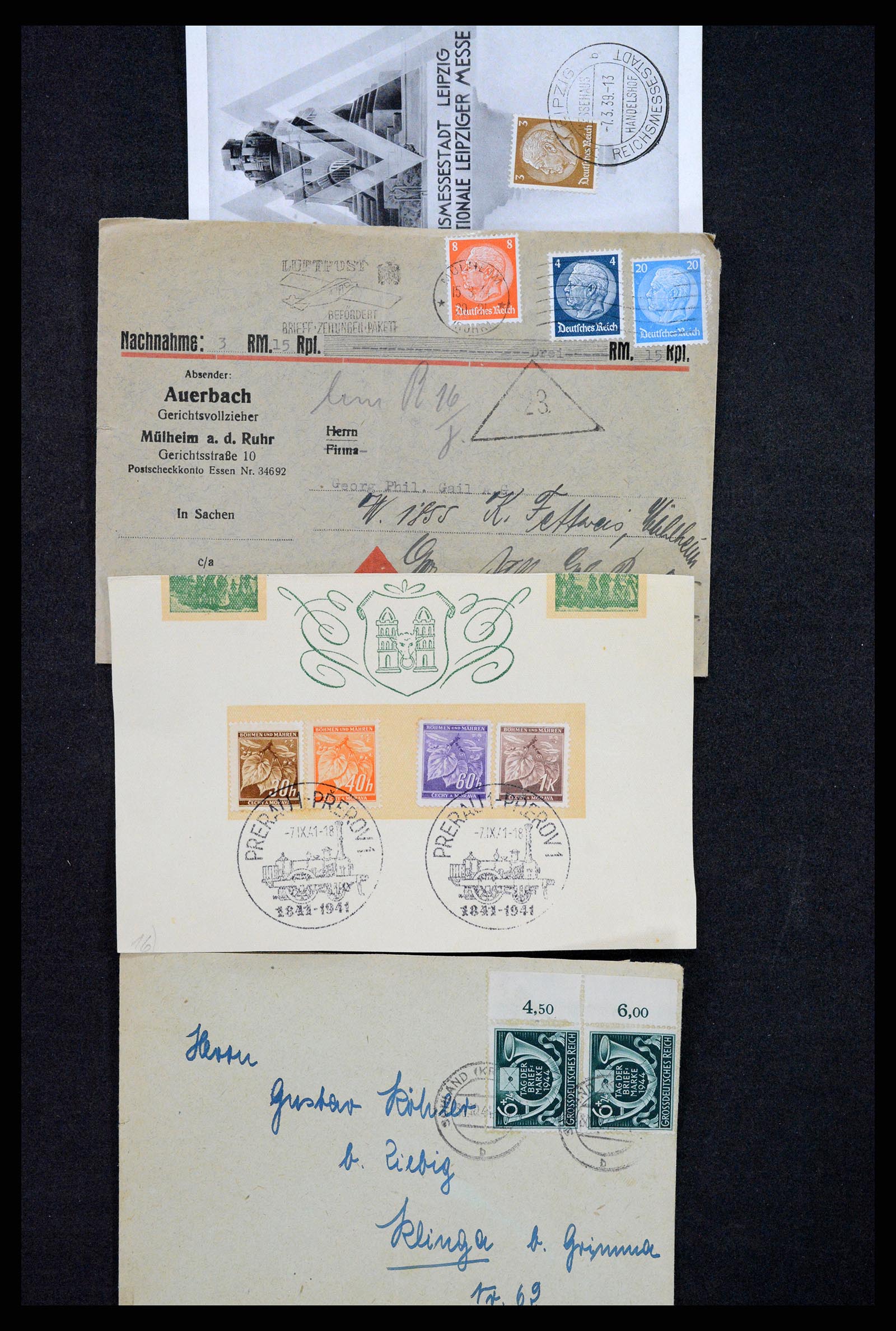 37246 067 - Postzegelverzameling 37246 Duitsland brieven 1900-1950.