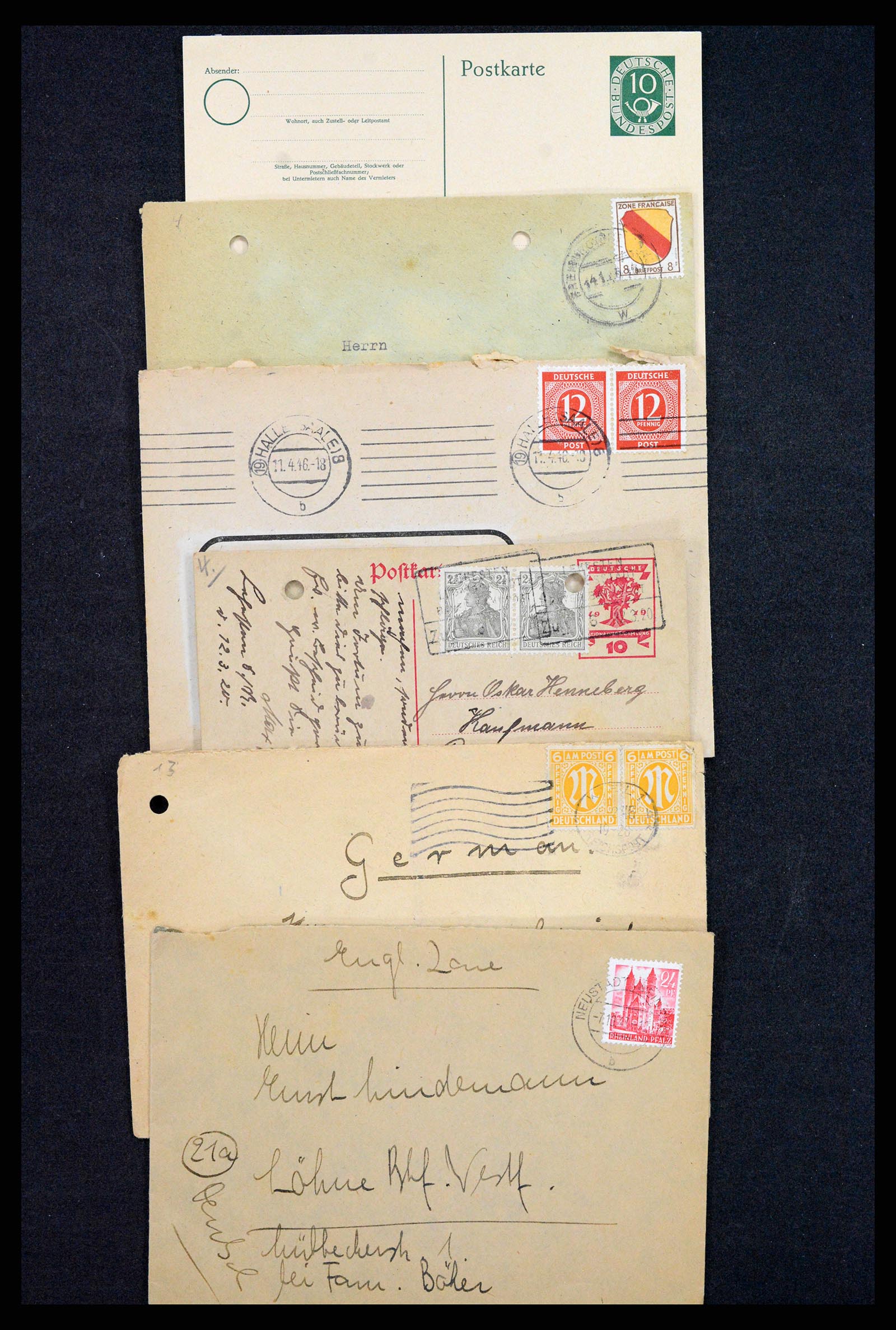 37246 069 - Postzegelverzameling 37246 Duitsland brieven 1900-1950.
