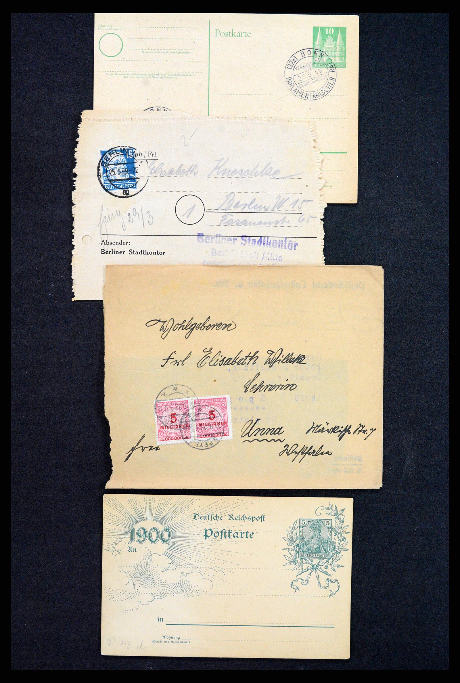 37246 070 - Postzegelverzameling 37246 Duitsland brieven 1900-1950.