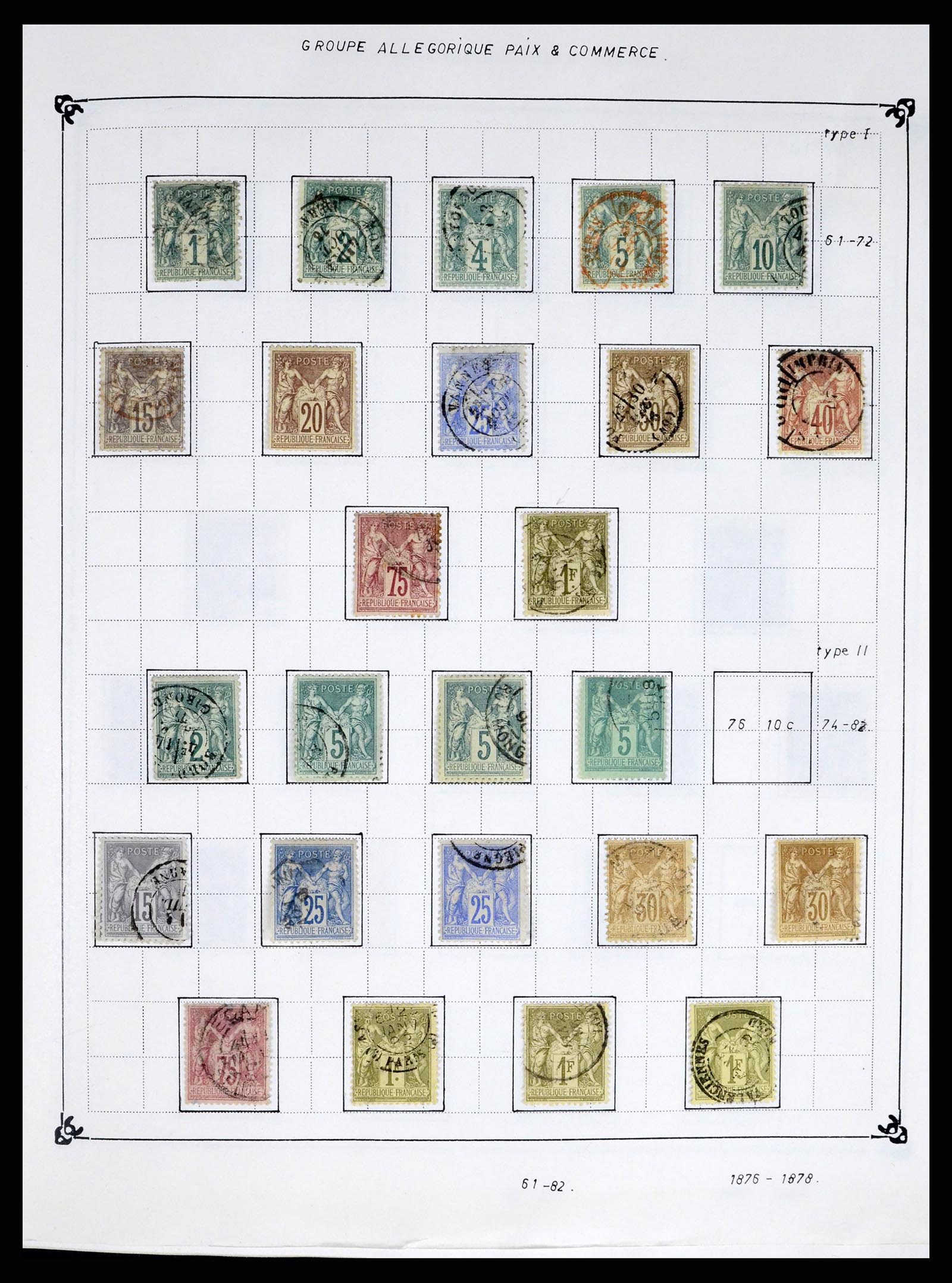 37287 003 - Postzegelverzameling 37287 Frankrijk 1849-1998.