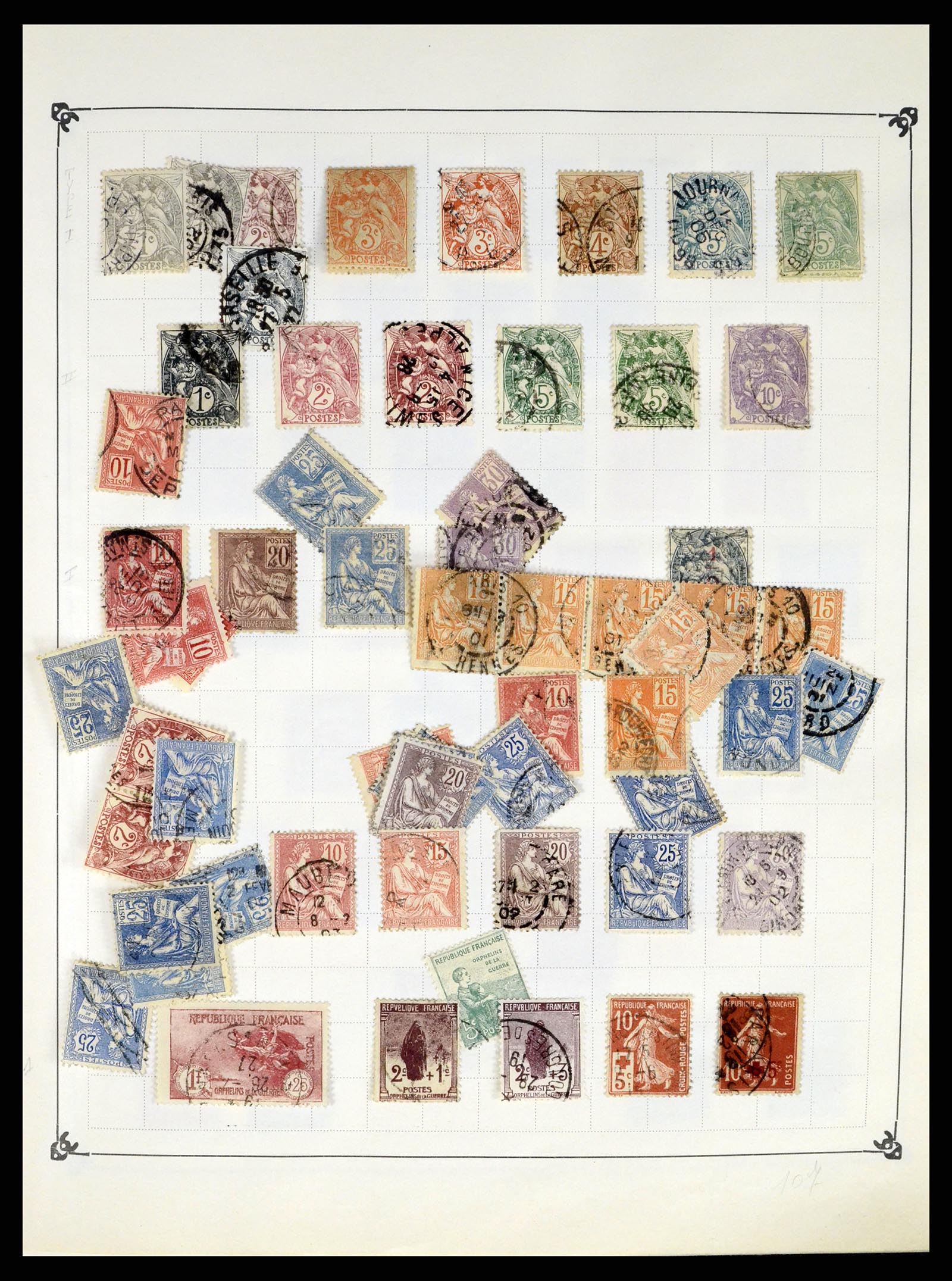 37287 007 - Postzegelverzameling 37287 Frankrijk 1849-1998.