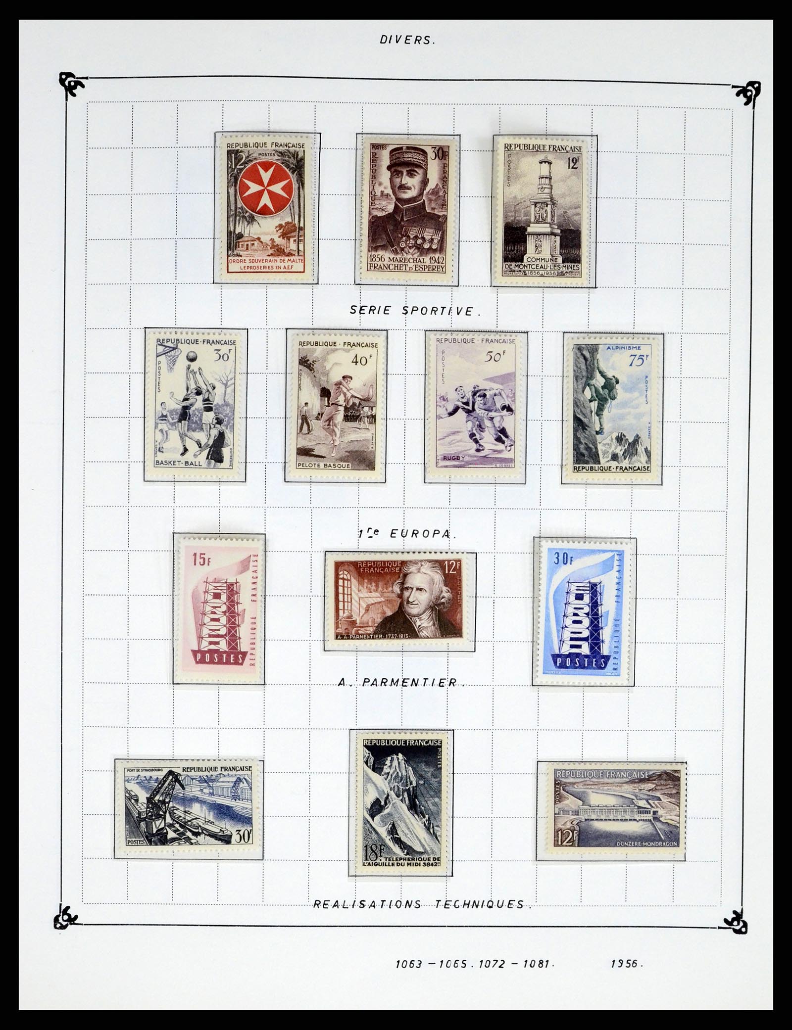 37287 081 - Postzegelverzameling 37287 Frankrijk 1849-1998.