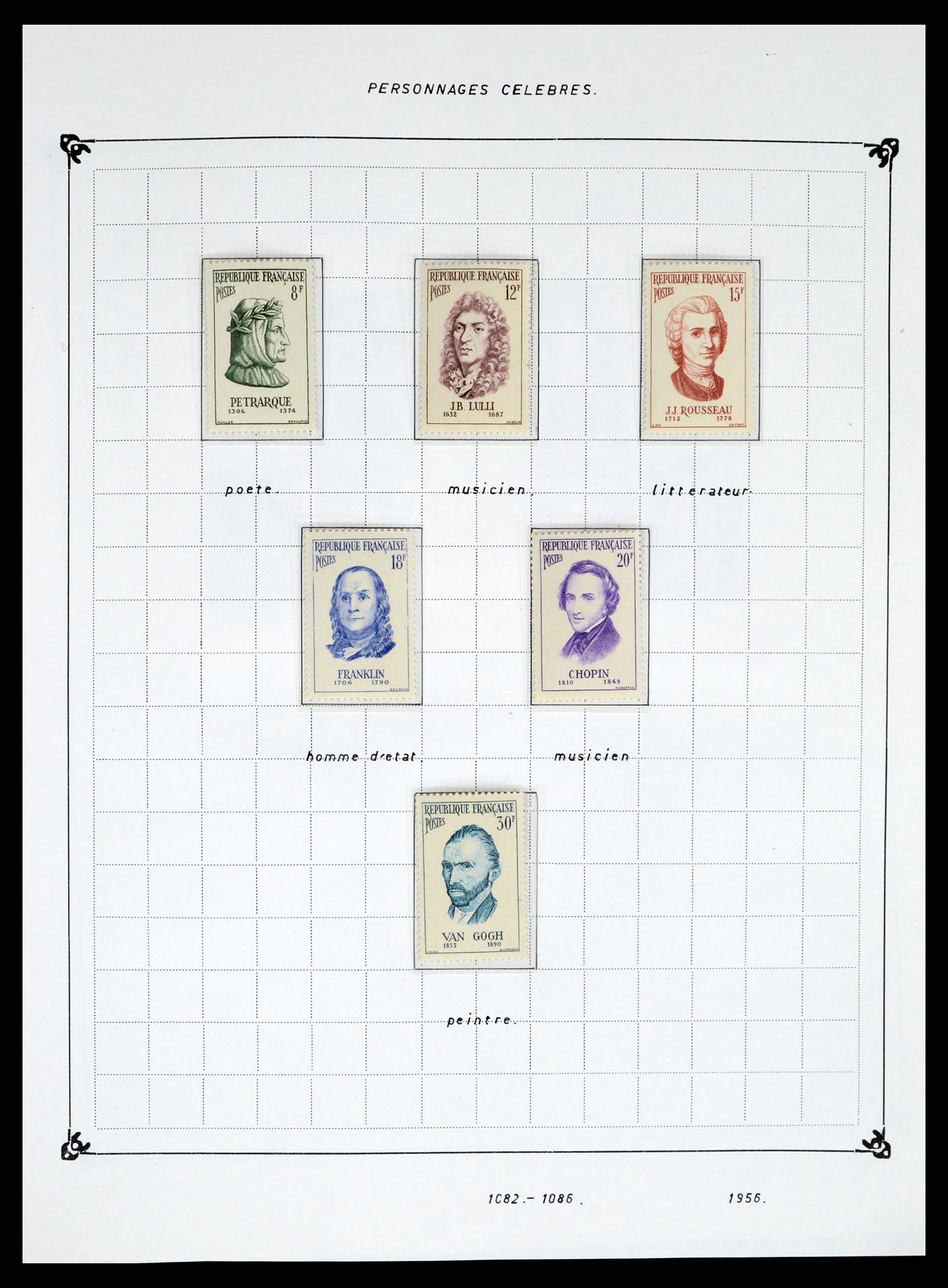 37287 083 - Postzegelverzameling 37287 Frankrijk 1849-1998.
