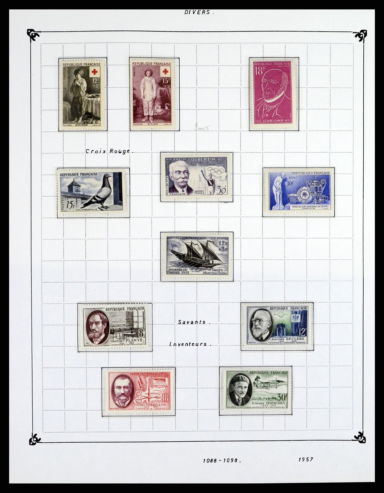 37287 085 - Postzegelverzameling 37287 Frankrijk 1849-1998.