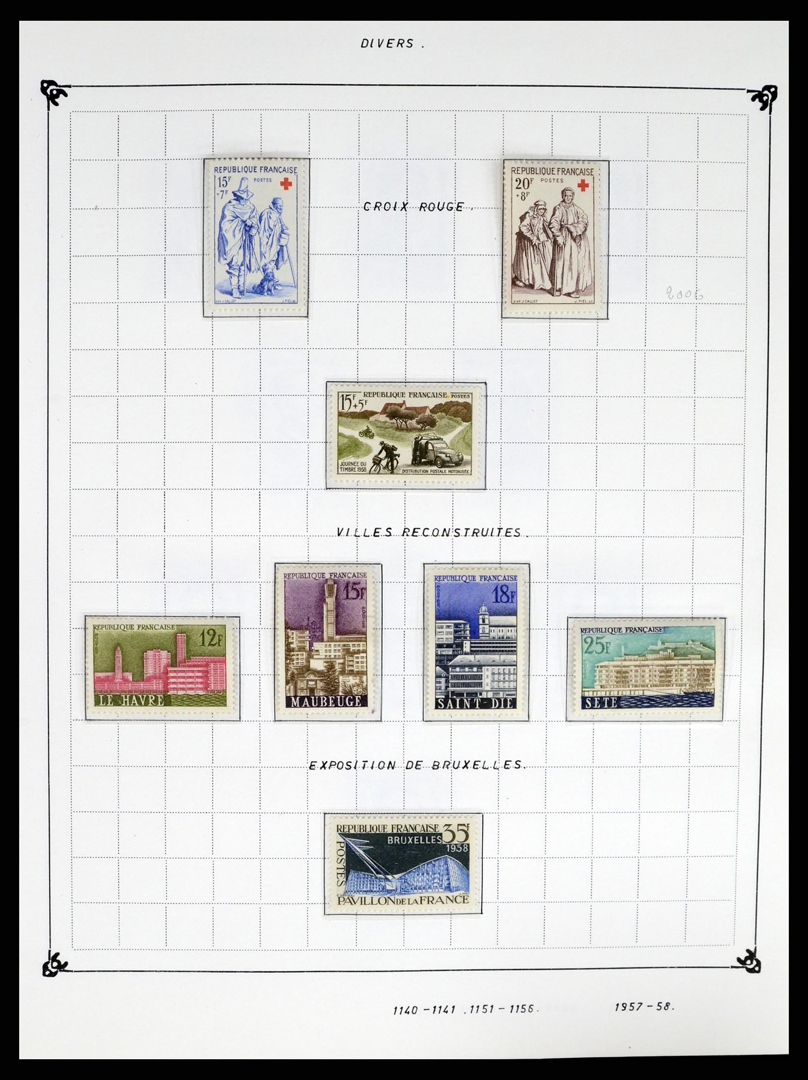 37287 091 - Postzegelverzameling 37287 Frankrijk 1849-1998.