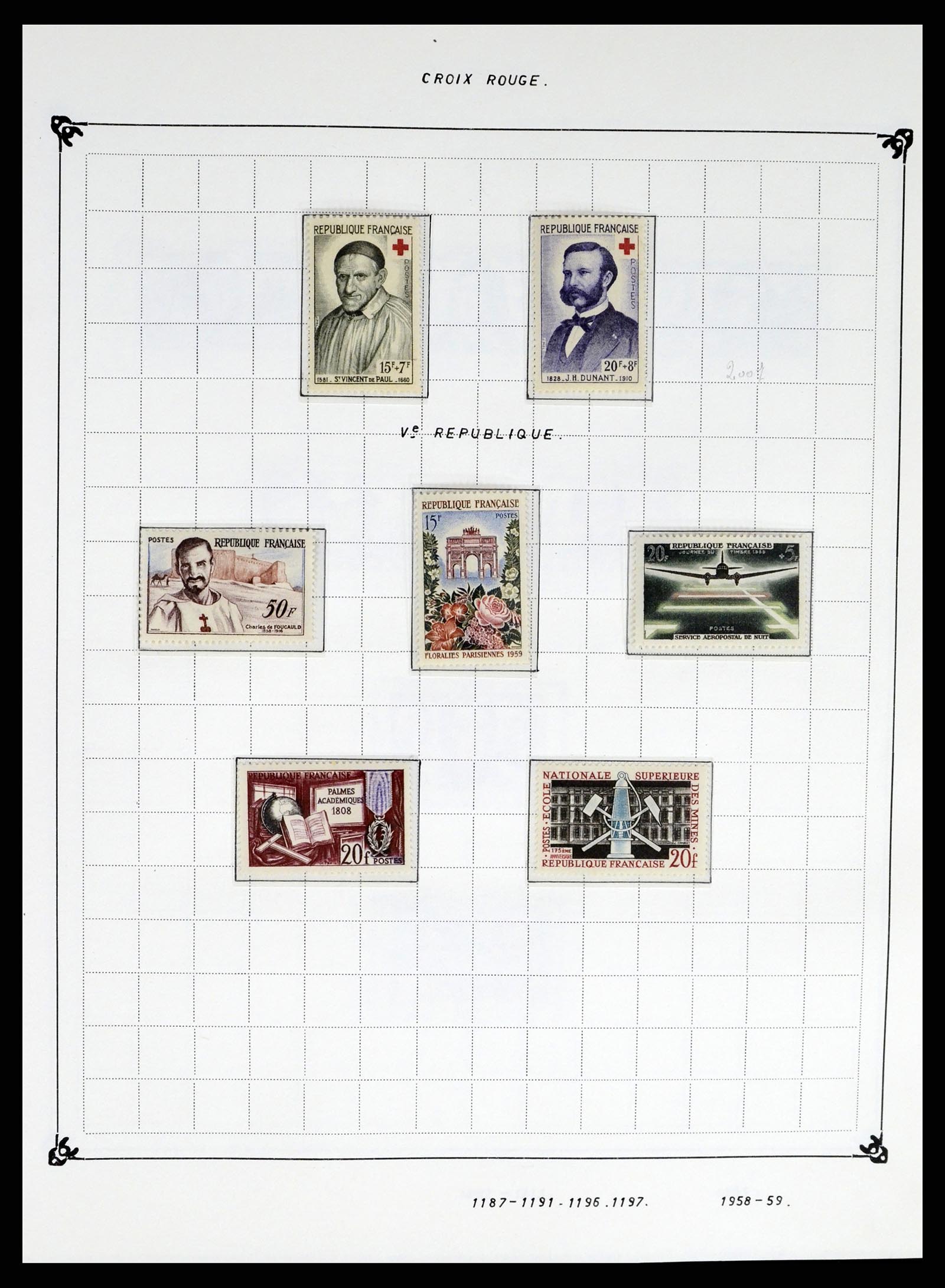 37287 097 - Postzegelverzameling 37287 Frankrijk 1849-1998.