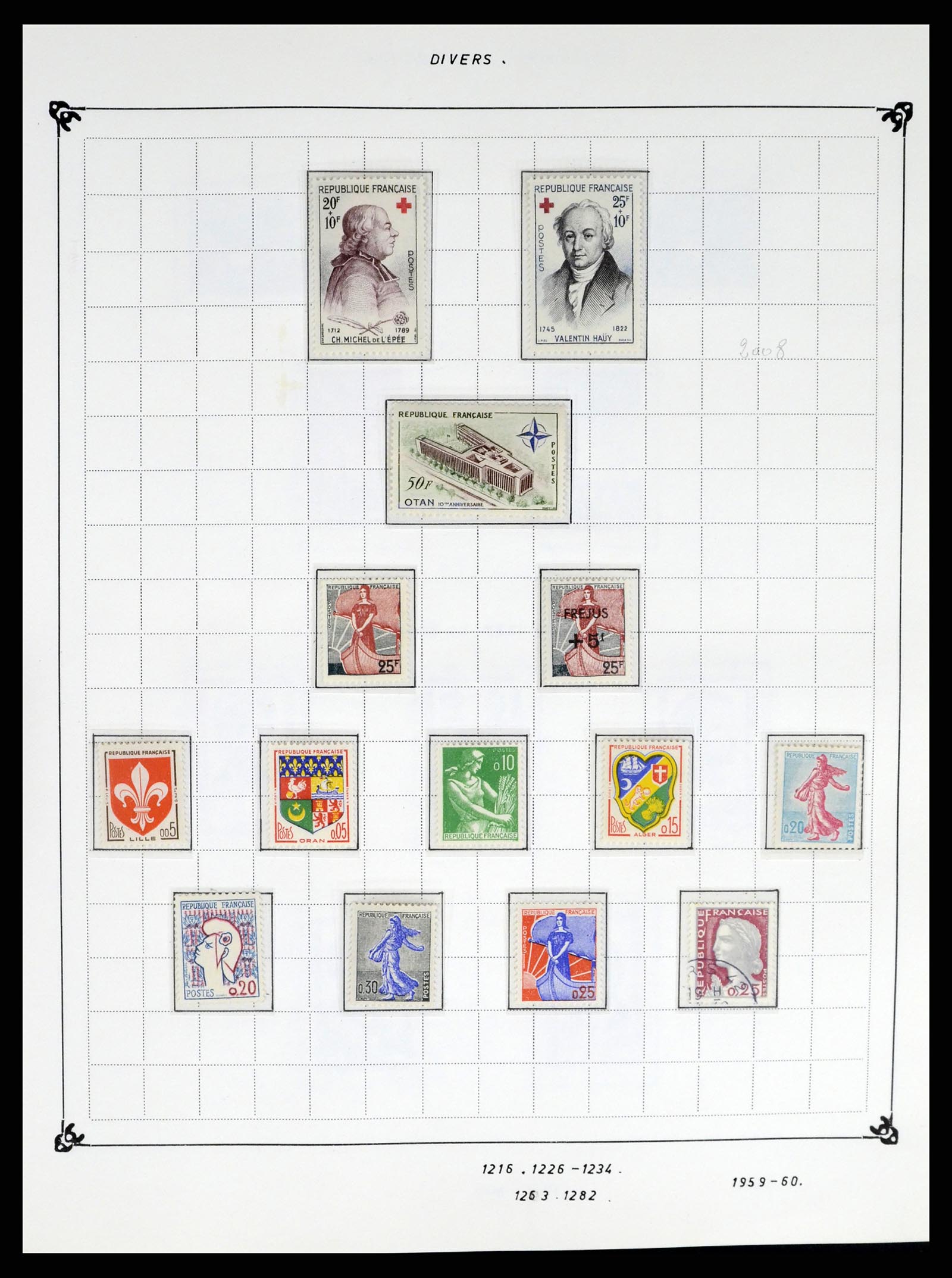 37287 100 - Postzegelverzameling 37287 Frankrijk 1849-1998.