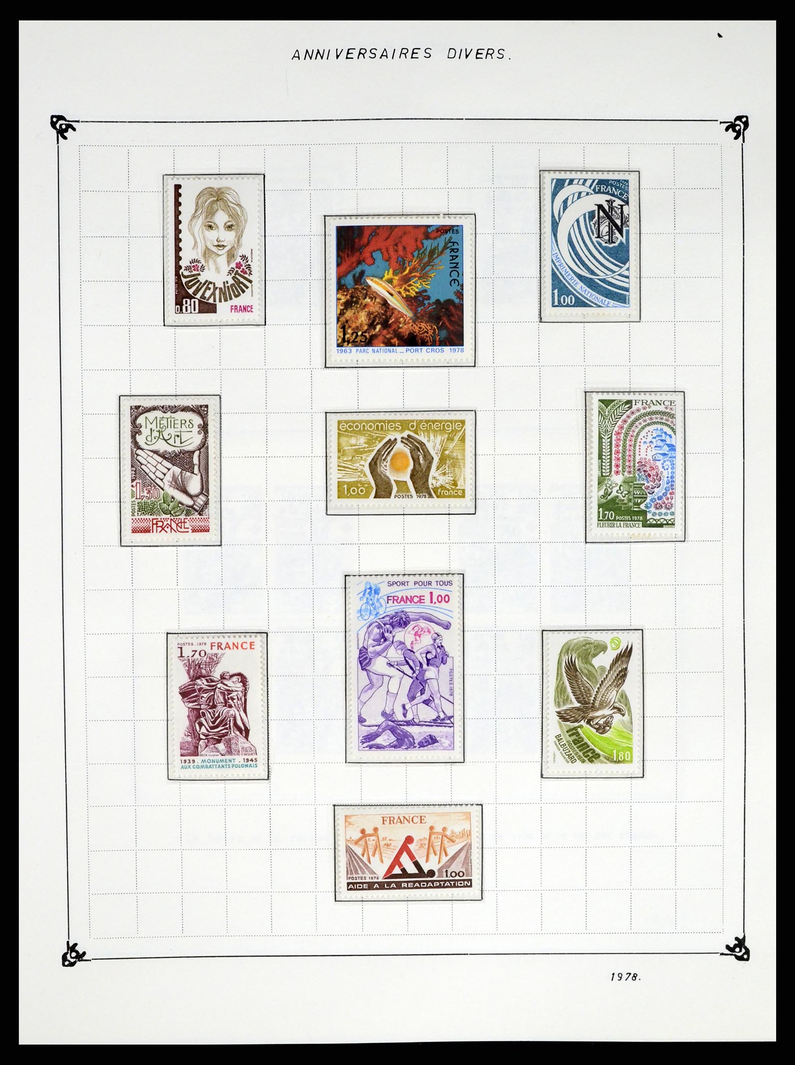 37287 216 - Postzegelverzameling 37287 Frankrijk 1849-1998.