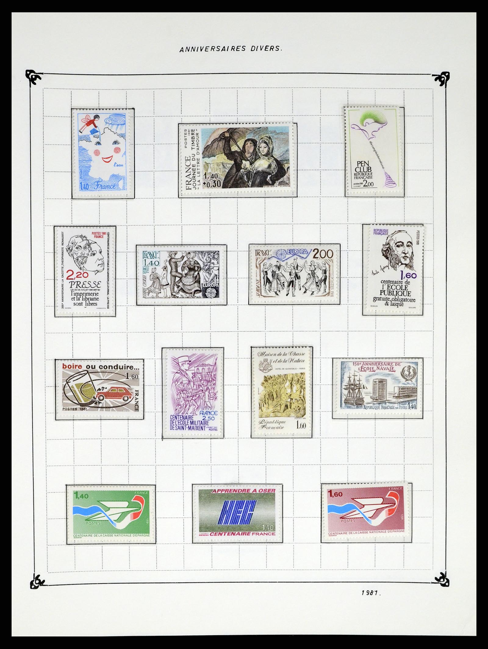 37287 230 - Postzegelverzameling 37287 Frankrijk 1849-1998.