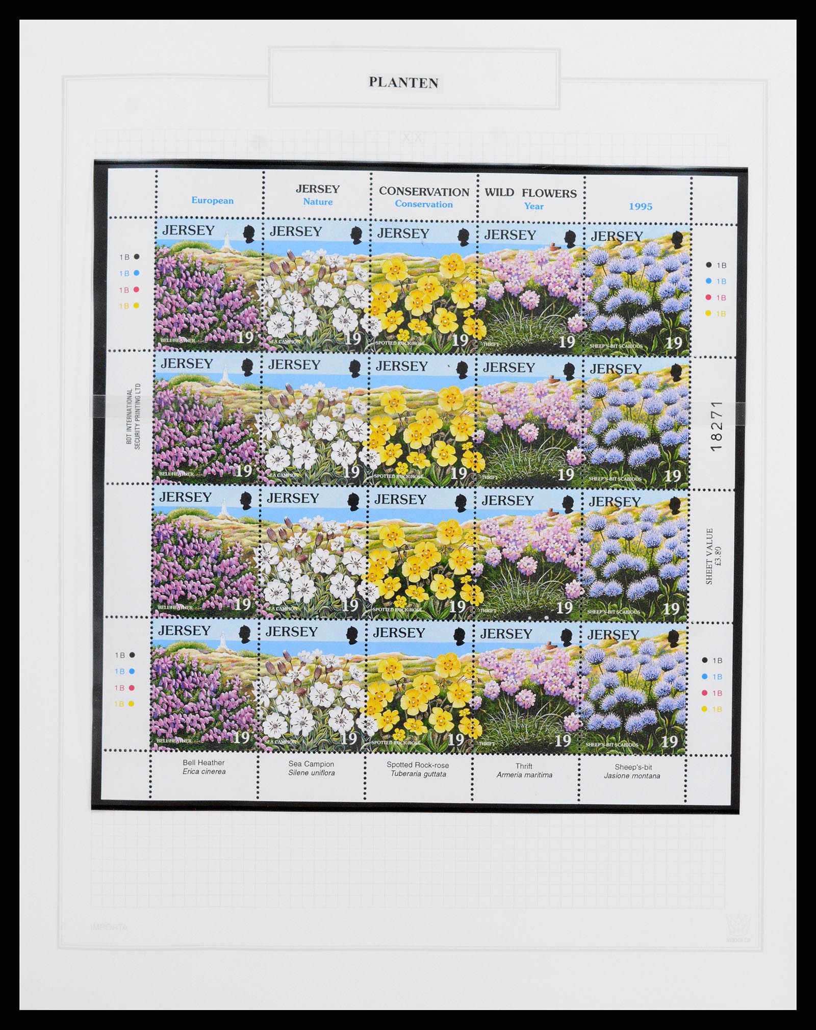 37298 107 - Postzegelverzameling 37298 Motief flora 1953-2000.