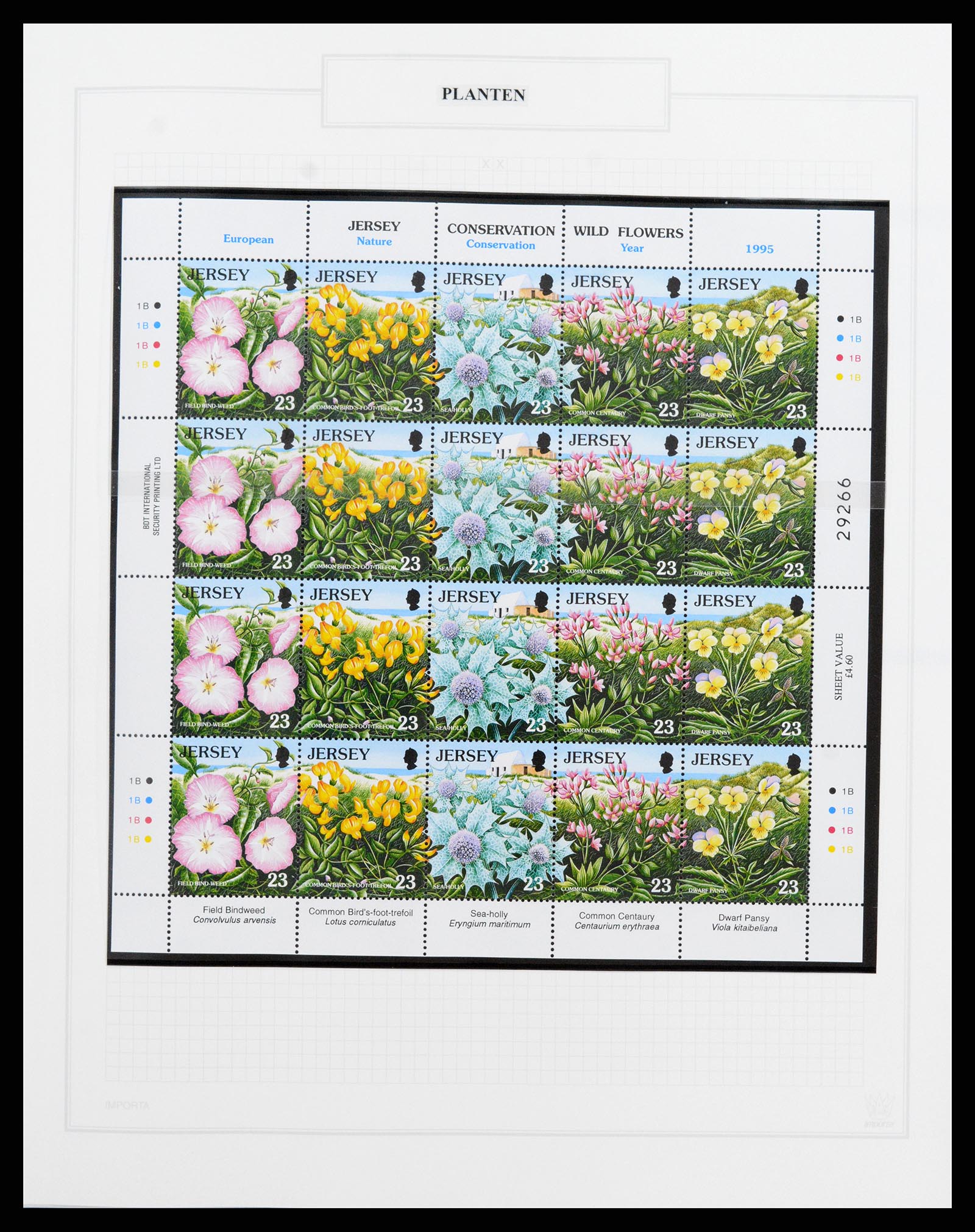 37298 108 - Postzegelverzameling 37298 Motief flora 1953-2000.