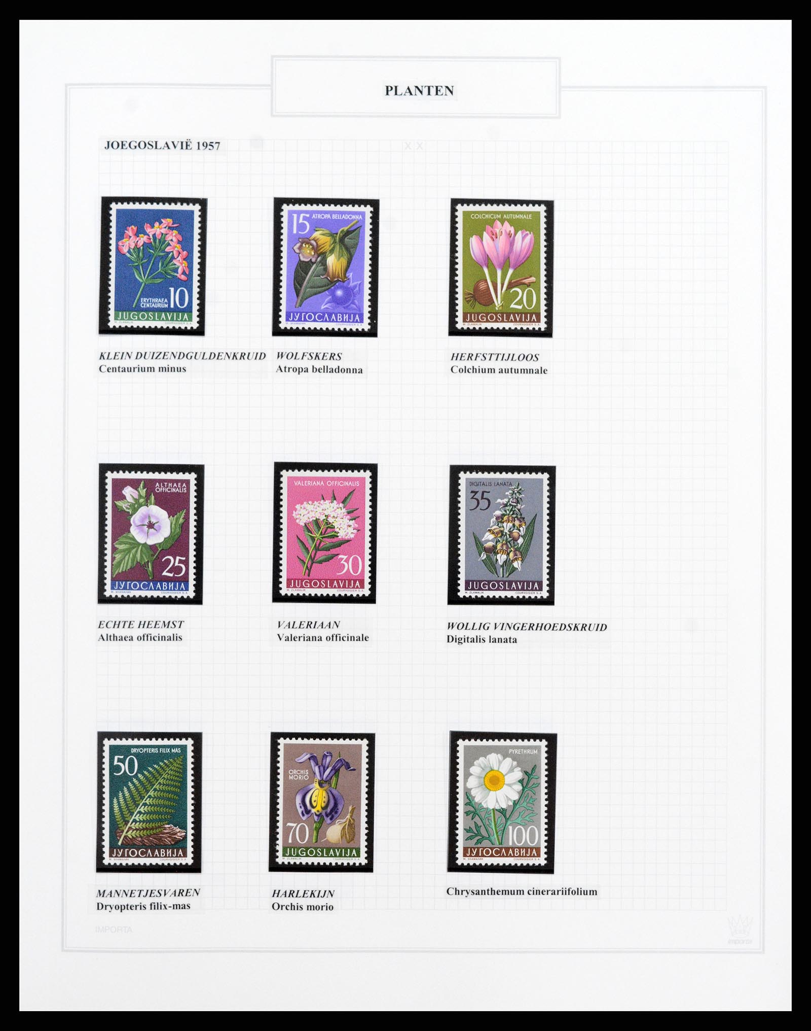 37298 111 - Postzegelverzameling 37298 Motief flora 1953-2000.