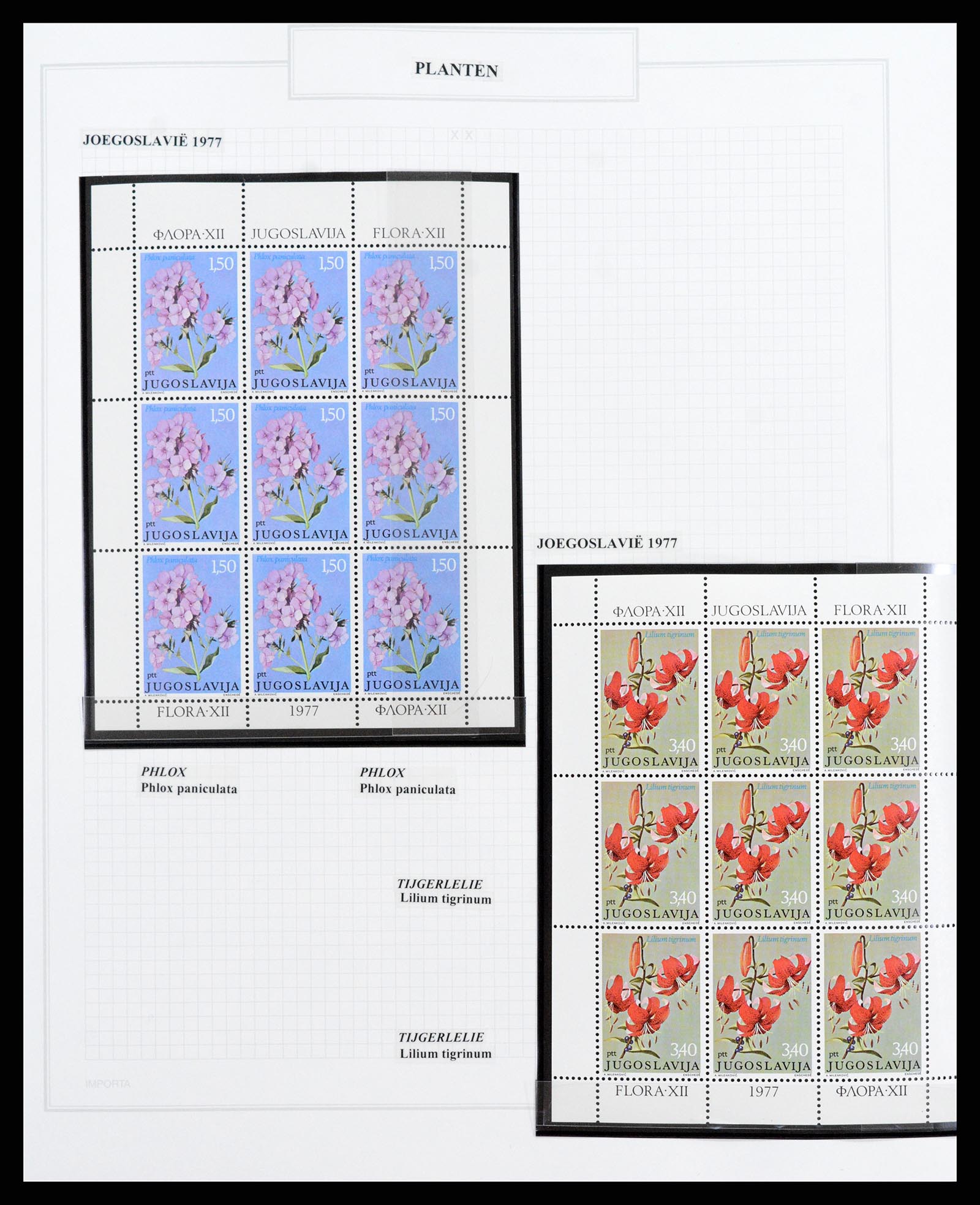 37298 119 - Postzegelverzameling 37298 Motief flora 1953-2000.