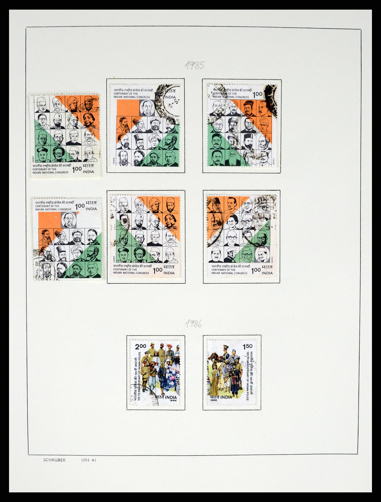 37304 101 - Postzegelverzameling 37304 India 1947-2016.