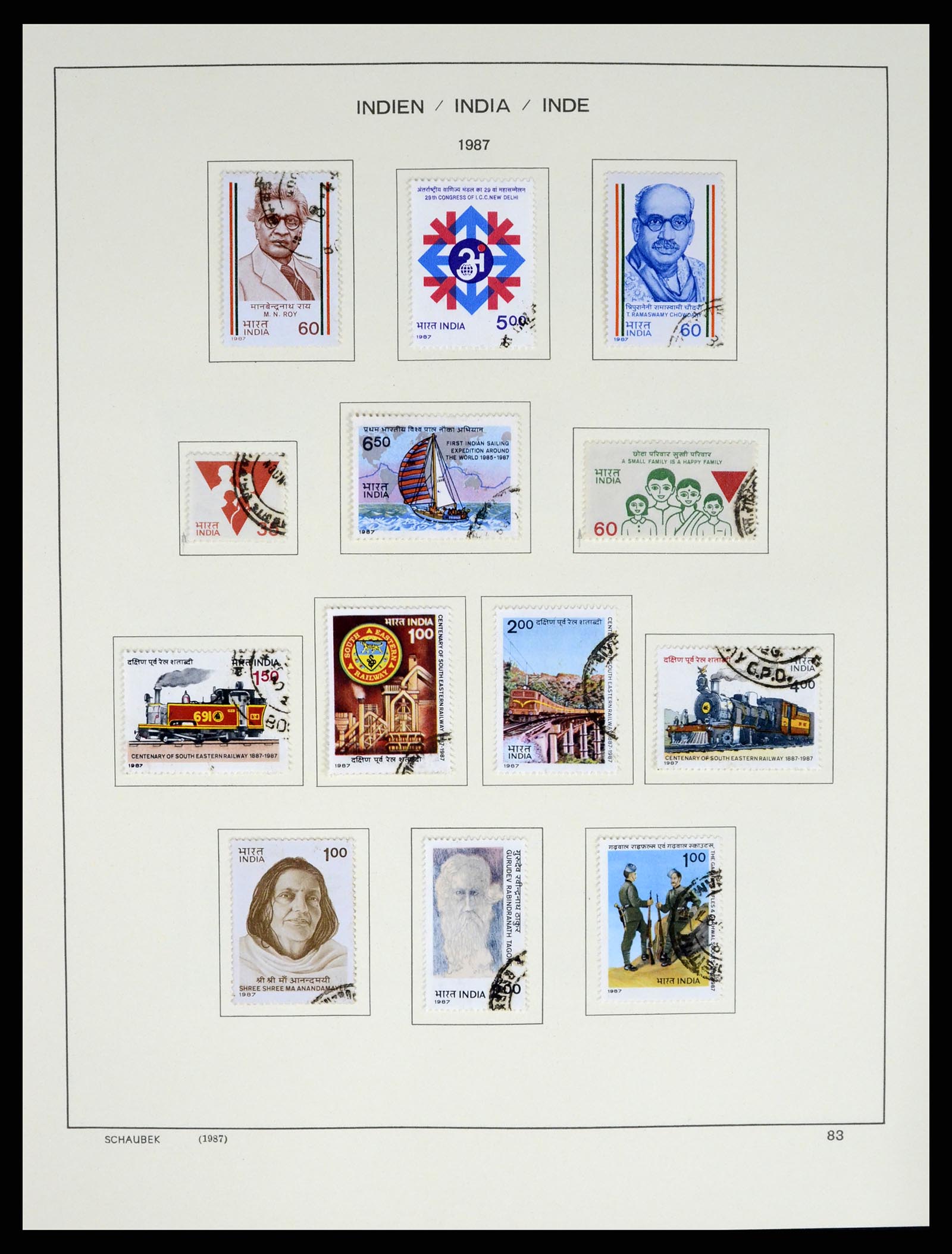 37304 103 - Postzegelverzameling 37304 India 1947-2016.
