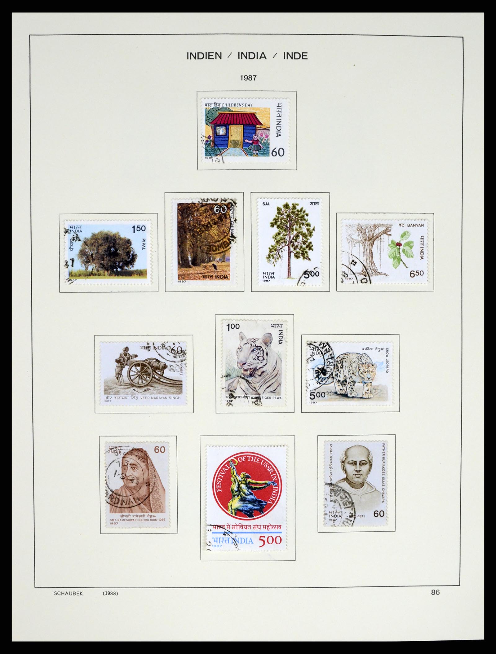 37304 106 - Postzegelverzameling 37304 India 1947-2016.