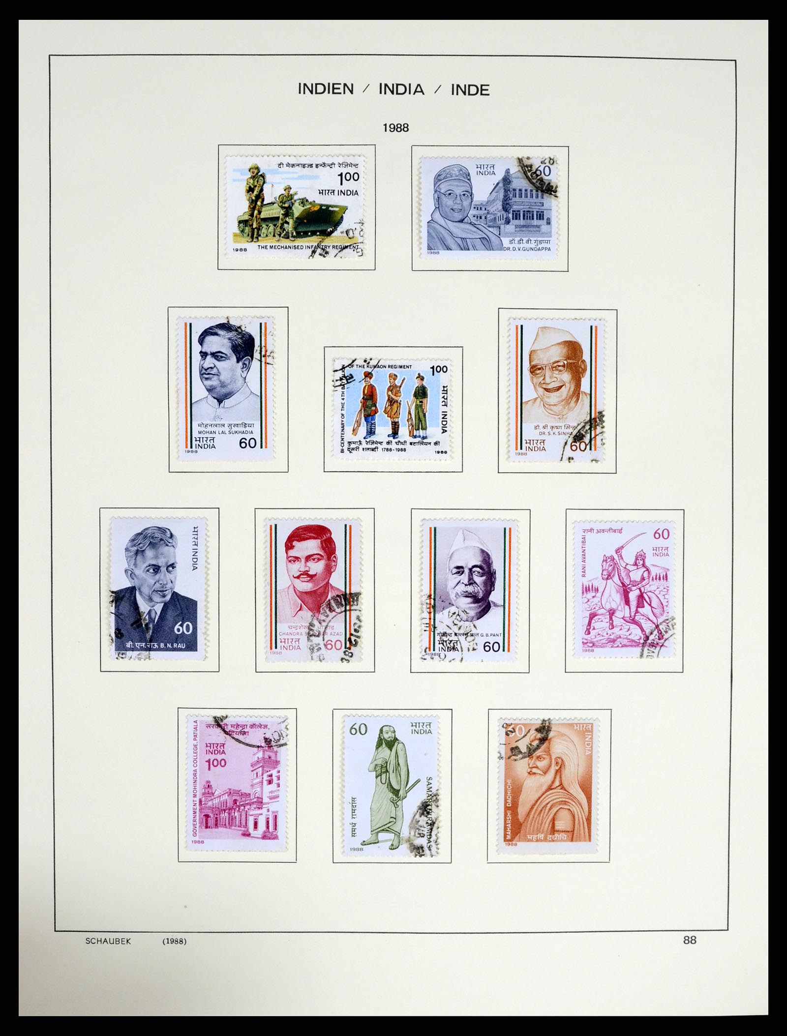 37304 108 - Postzegelverzameling 37304 India 1947-2016.