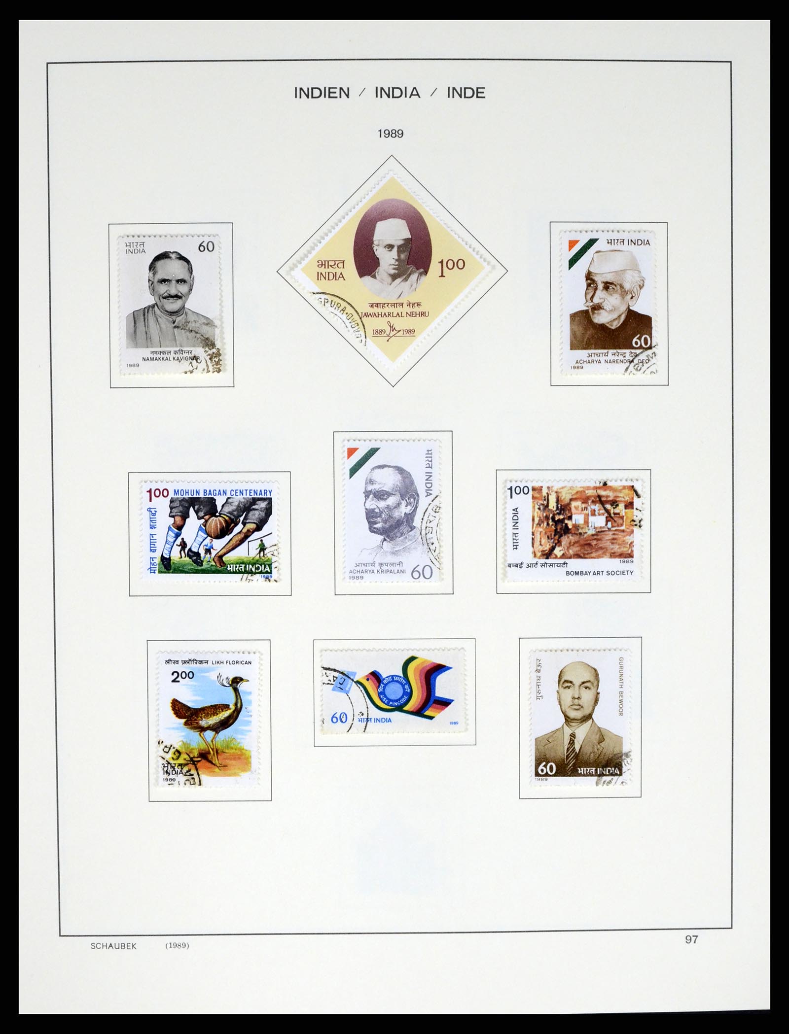 37304 117 - Postzegelverzameling 37304 India 1947-2016.