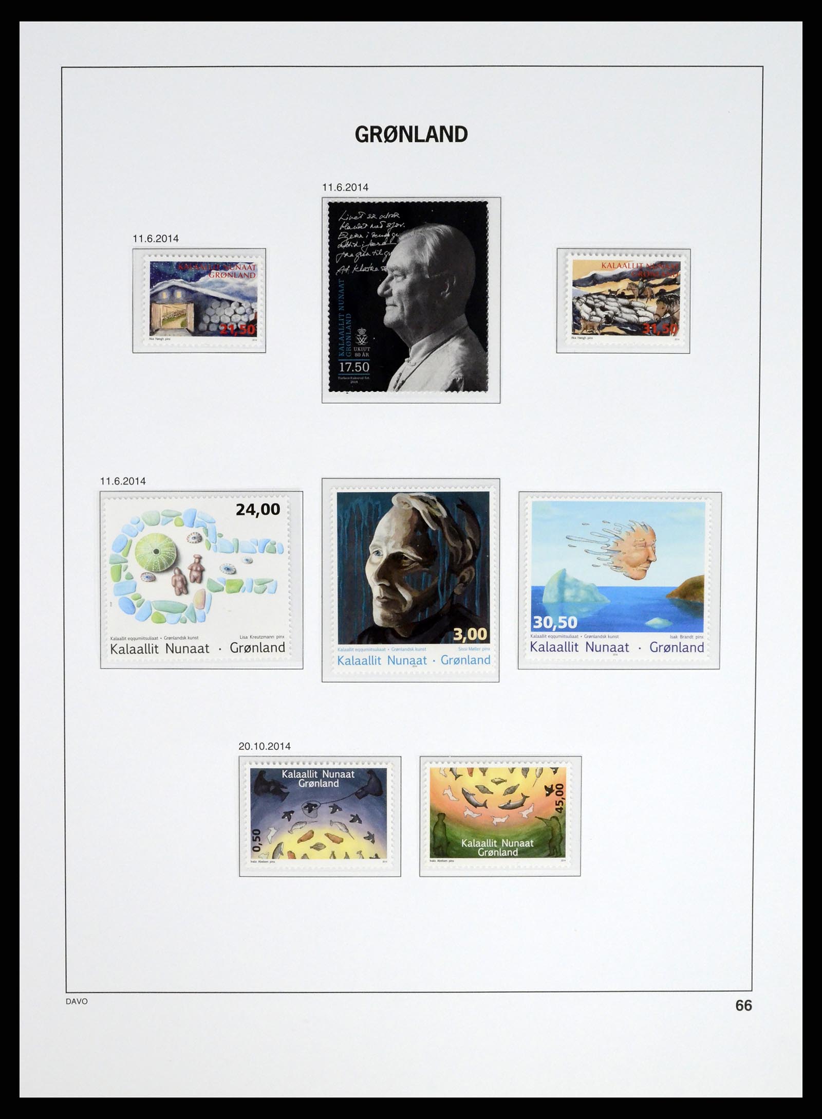 37315 081 - Postzegelverzameling 37315 Groenland 1938-2020!