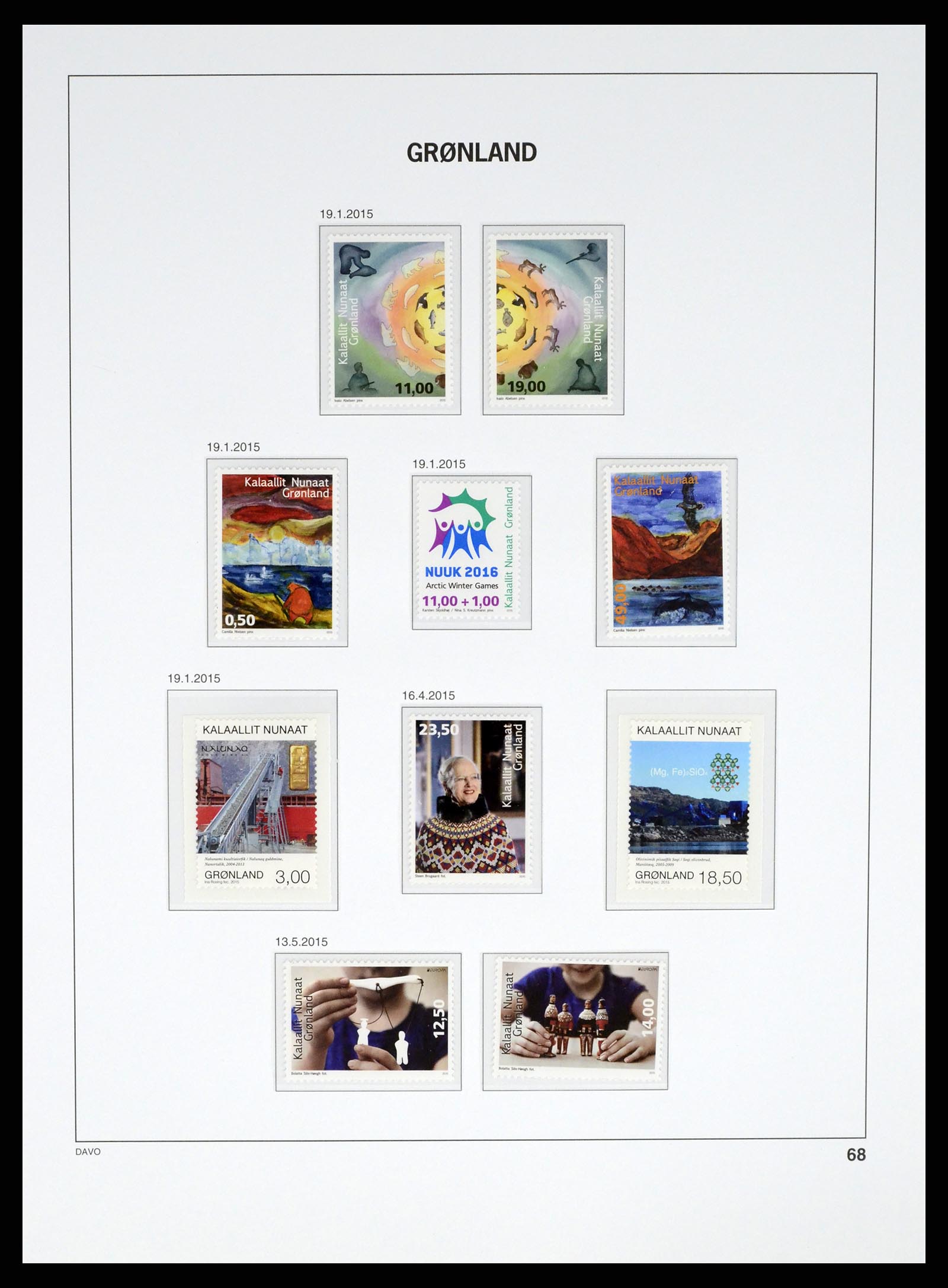37315 083 - Postzegelverzameling 37315 Groenland 1938-2020!