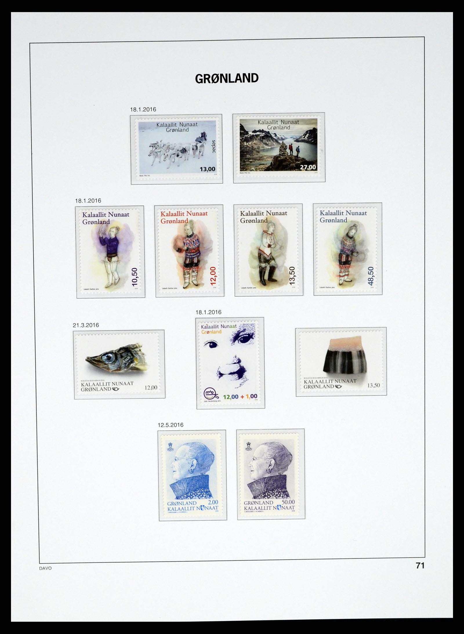 37315 086 - Postzegelverzameling 37315 Groenland 1938-2020!