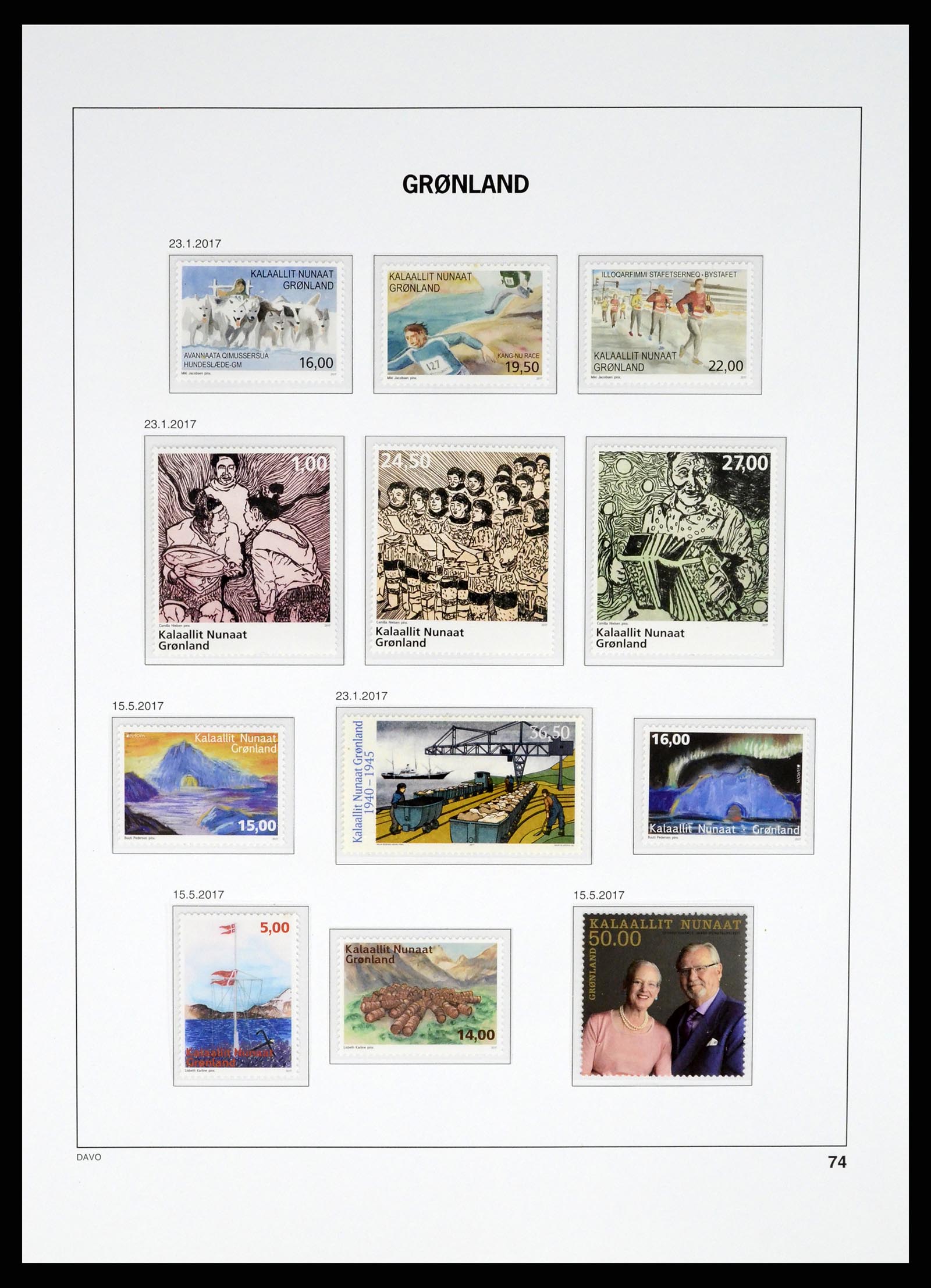 37315 089 - Postzegelverzameling 37315 Groenland 1938-2020!