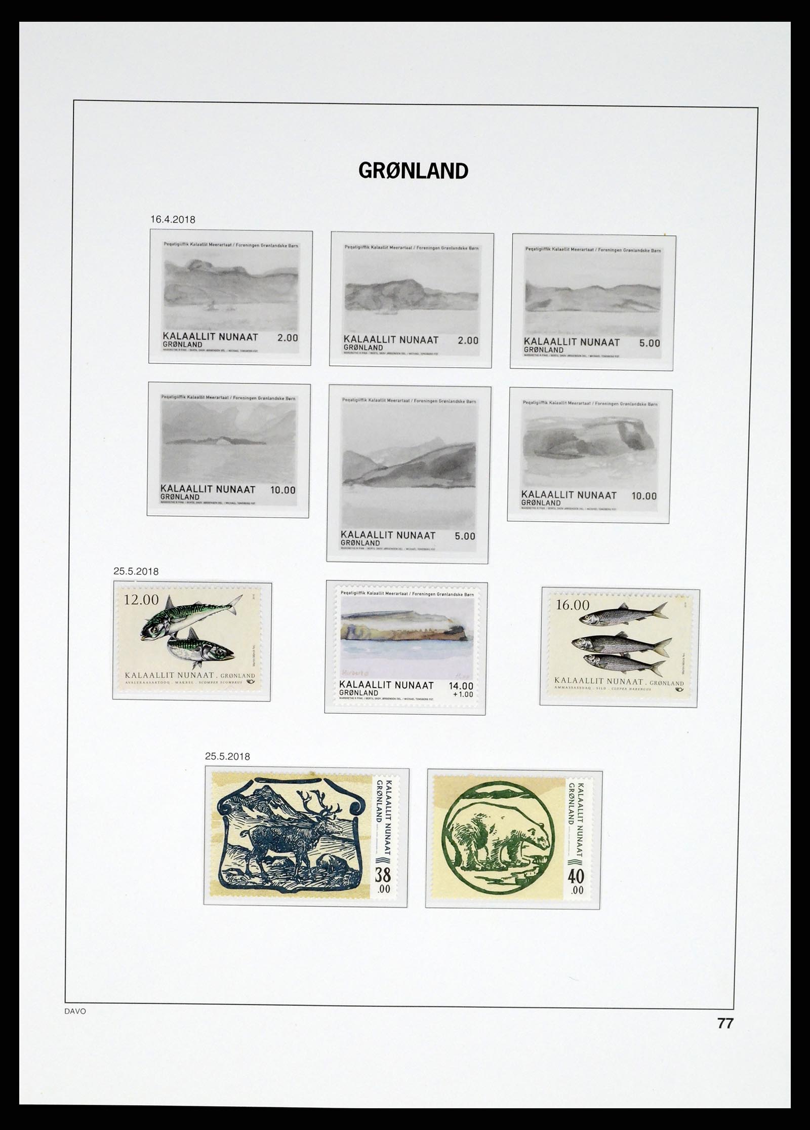 37315 092 - Postzegelverzameling 37315 Groenland 1938-2020!