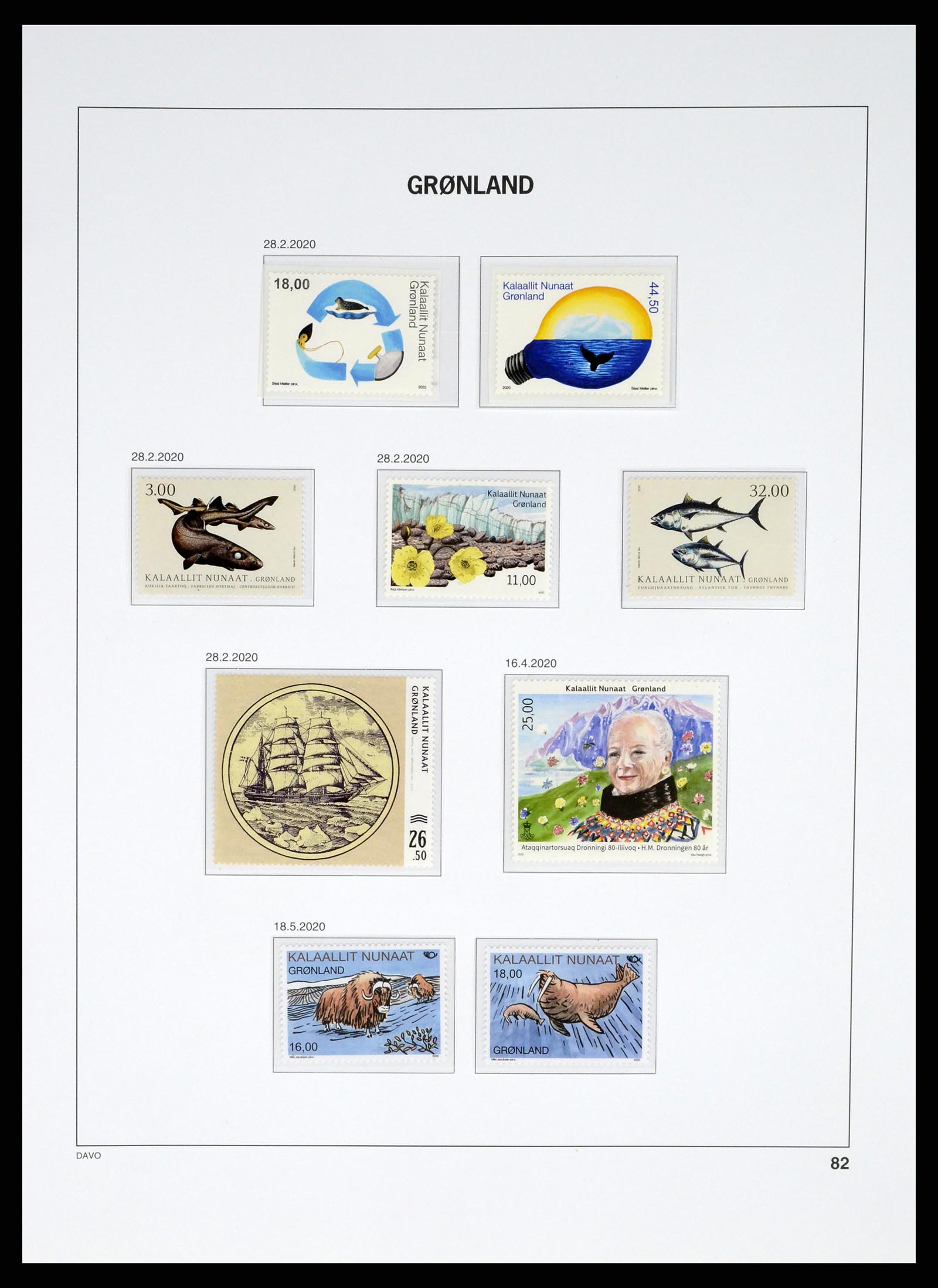 37315 094 - Postzegelverzameling 37315 Groenland 1938-2020!