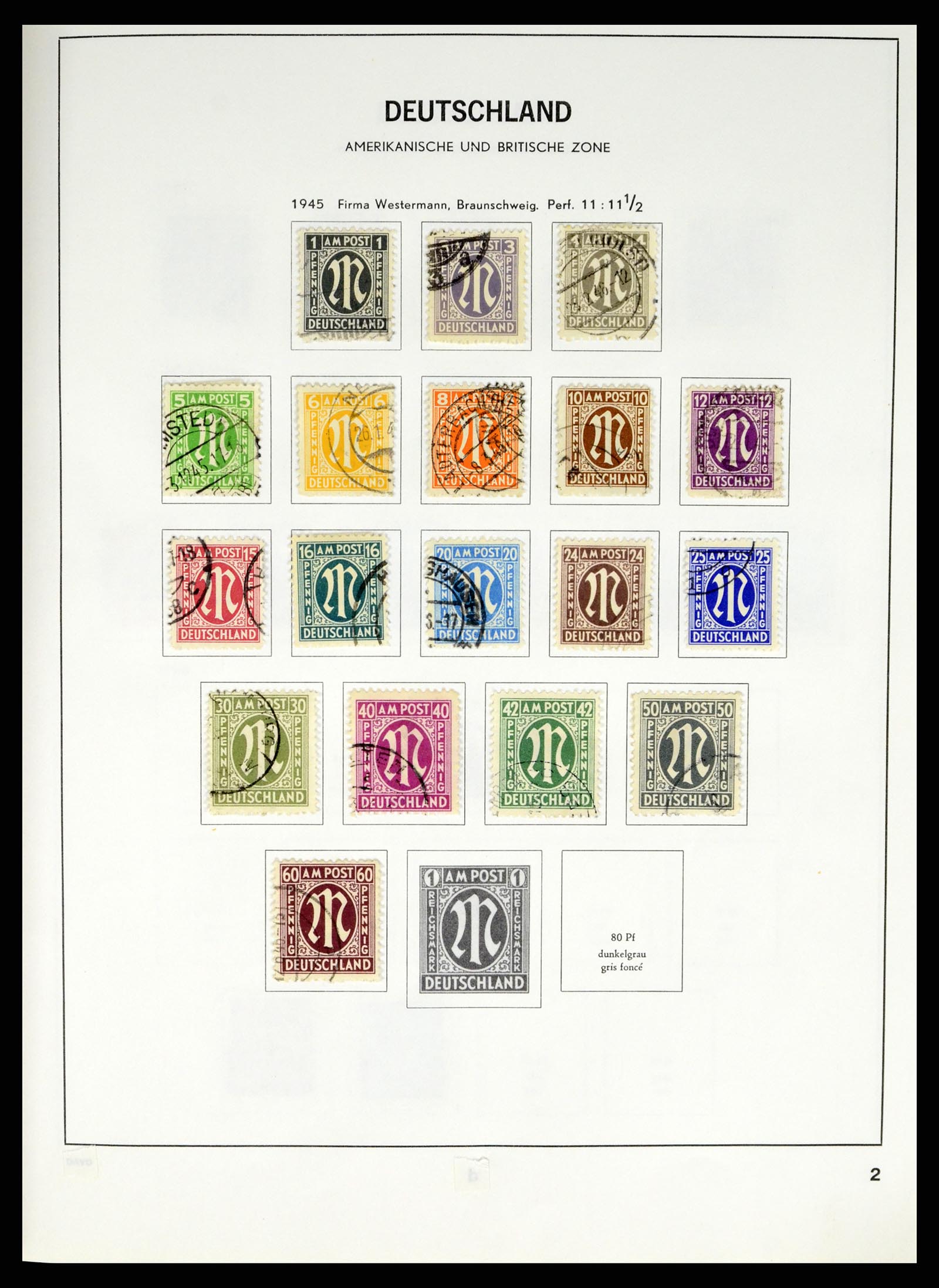 37330 021 - Postzegelverzameling 37330 Duitsland 1946-1969.