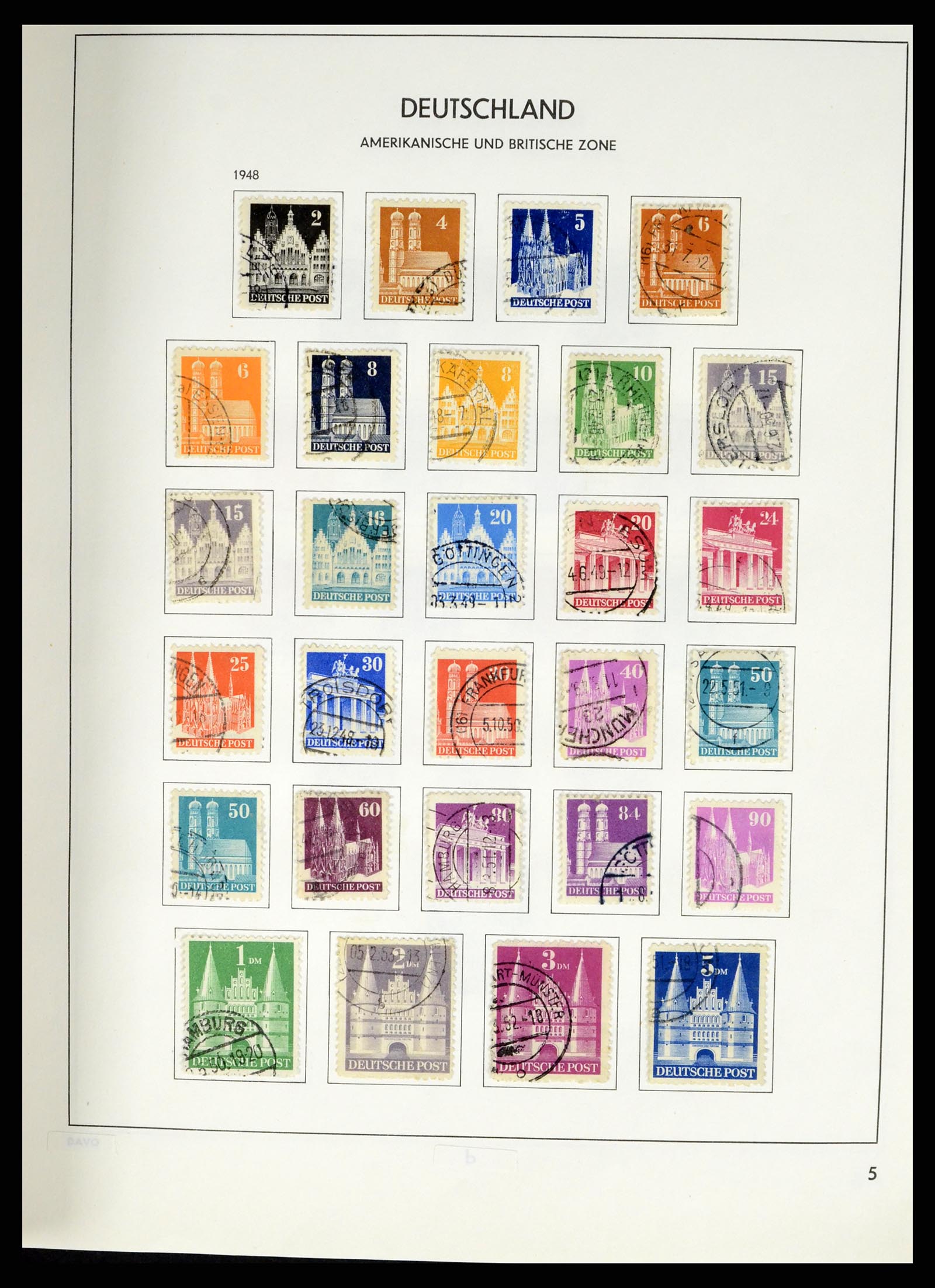 37330 025 - Postzegelverzameling 37330 Duitsland 1946-1969.