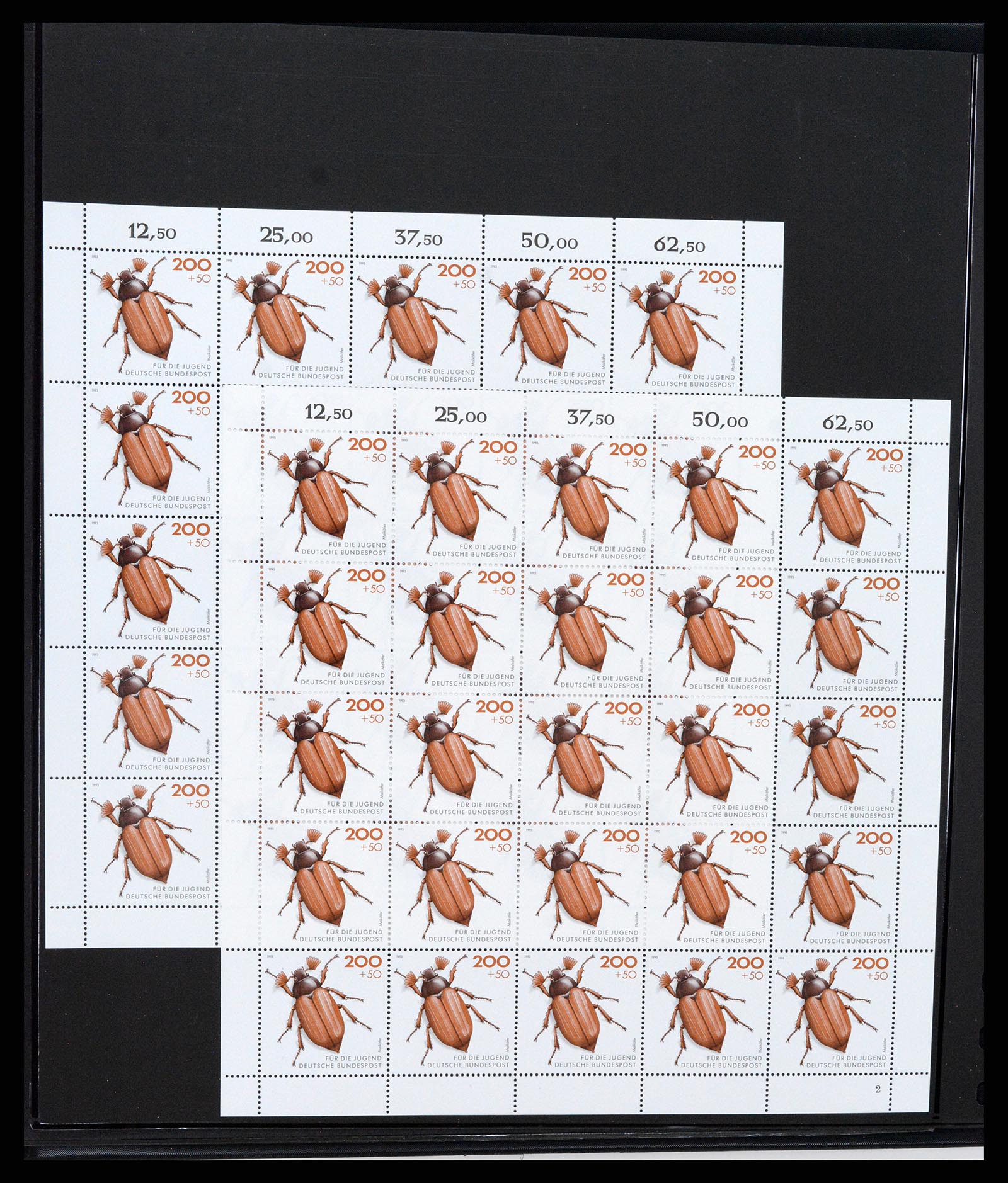 37345 050 - Postzegelverzameling 37345 Europese landen blokken.