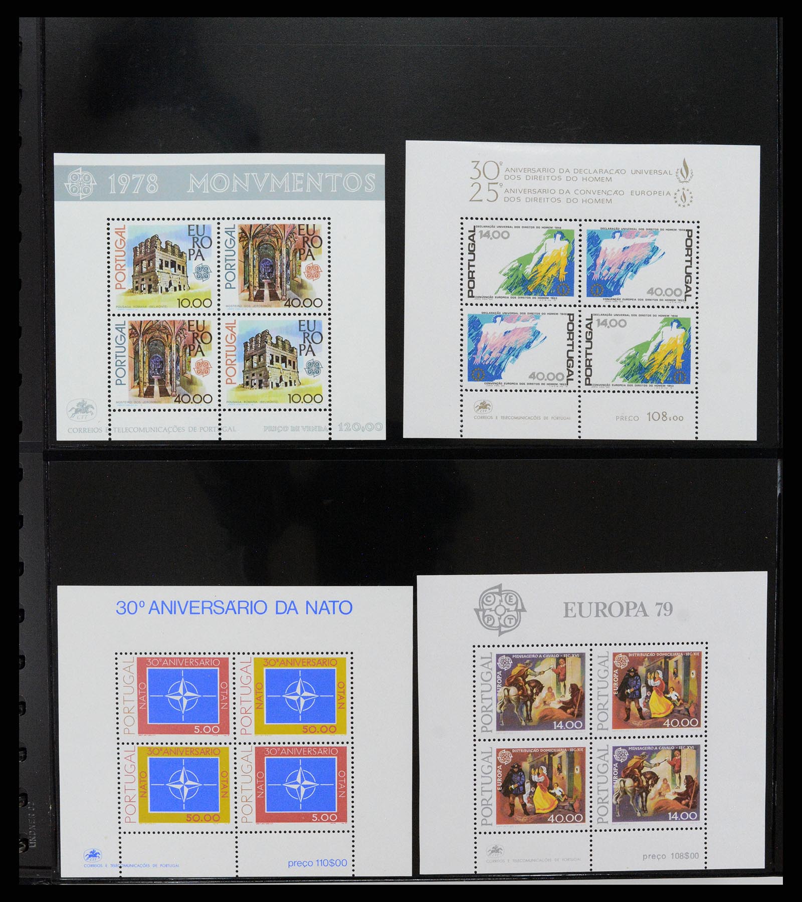 37345 317 - Postzegelverzameling 37345 Europese landen blokken.