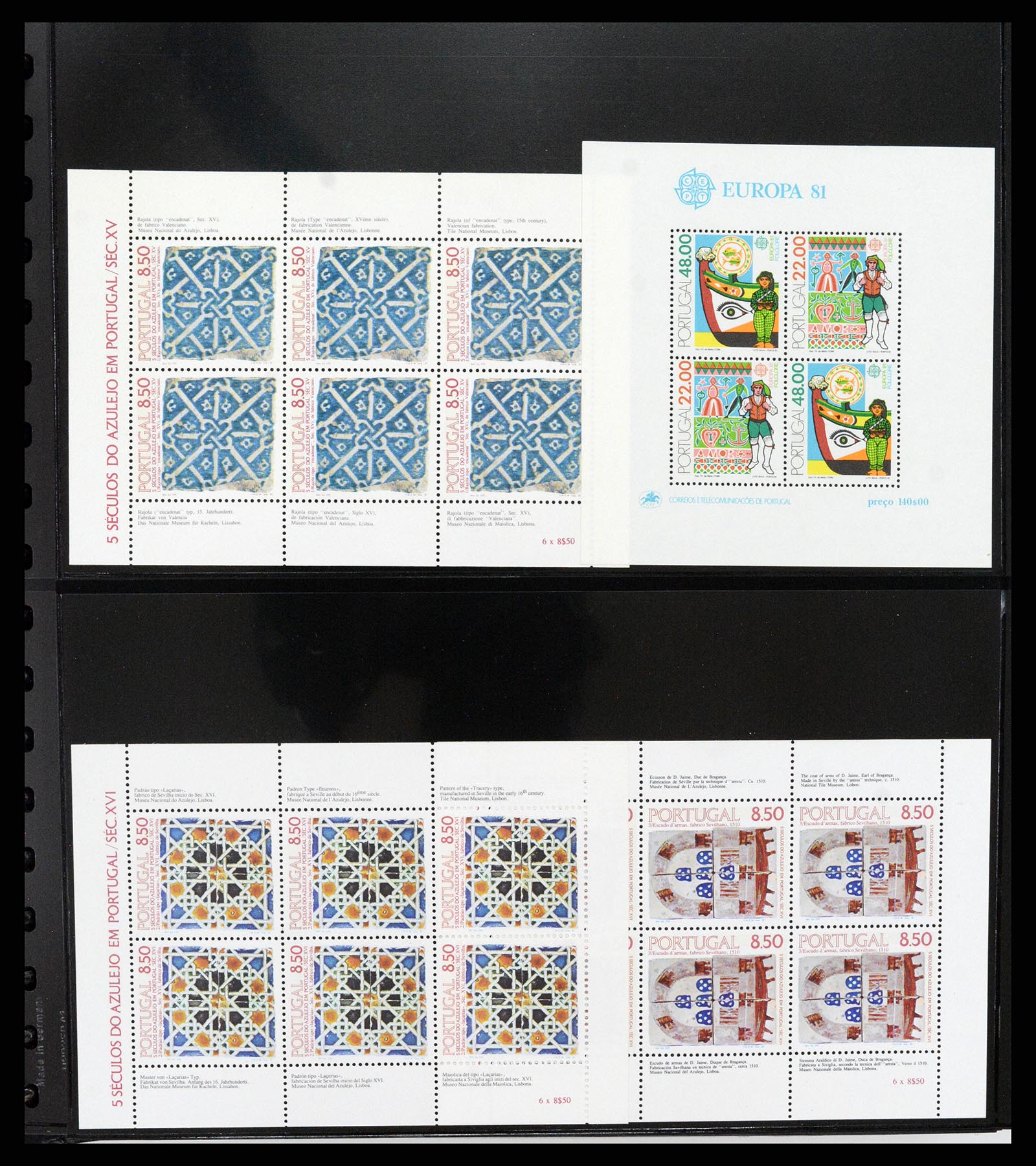 37345 319 - Postzegelverzameling 37345 Europese landen blokken.