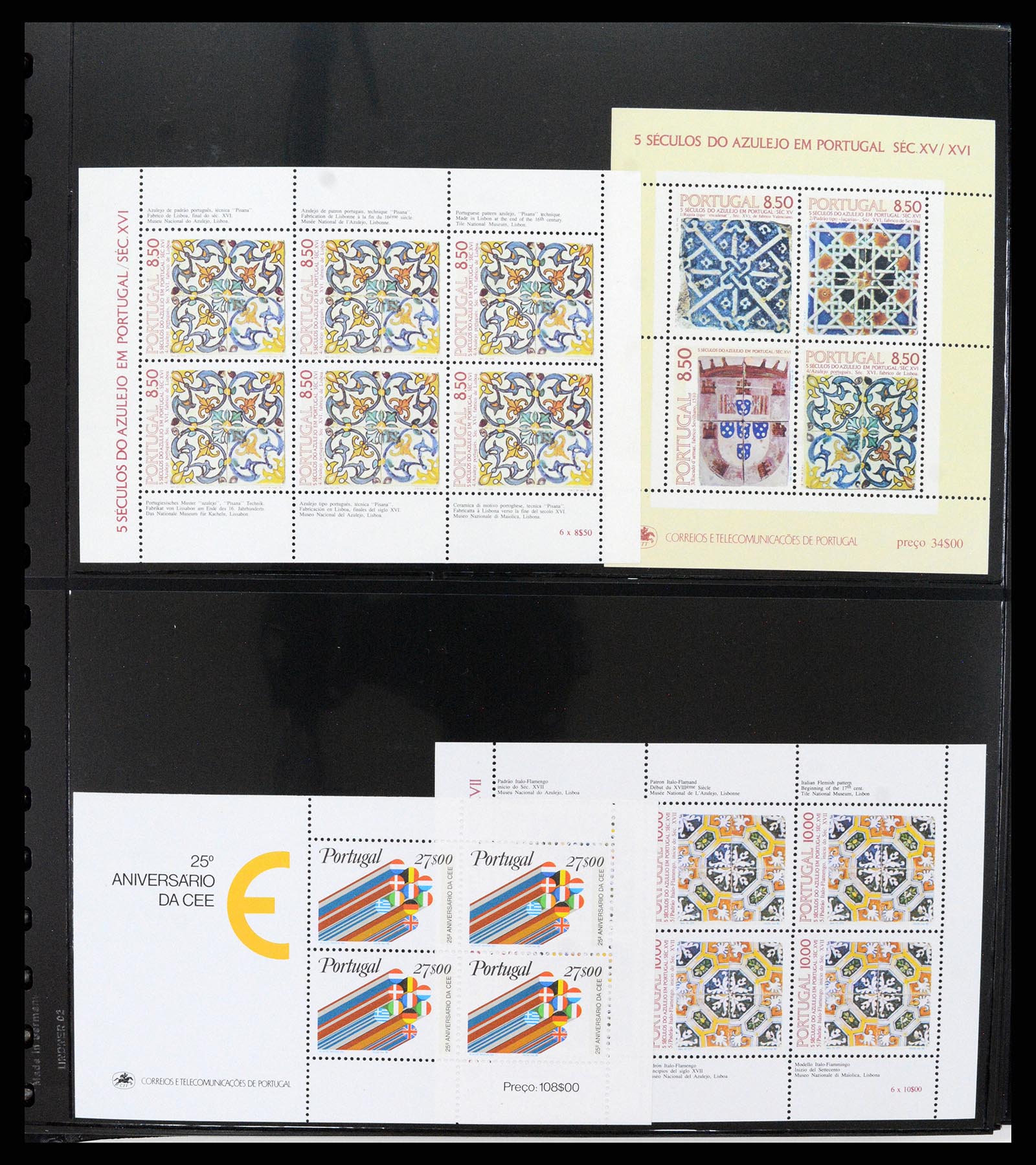 37345 320 - Postzegelverzameling 37345 Europese landen blokken.