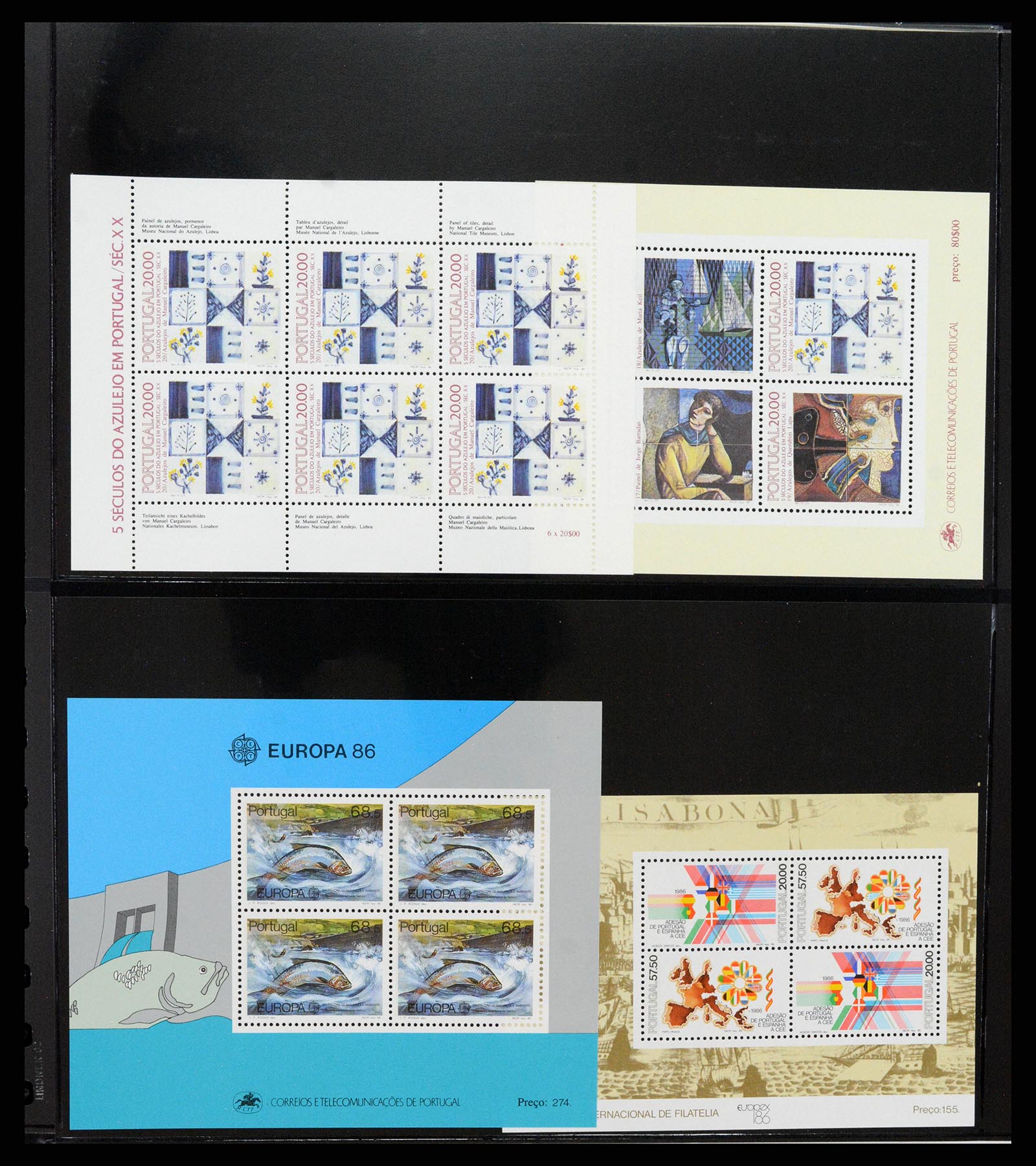 37345 327 - Postzegelverzameling 37345 Europese landen blokken.