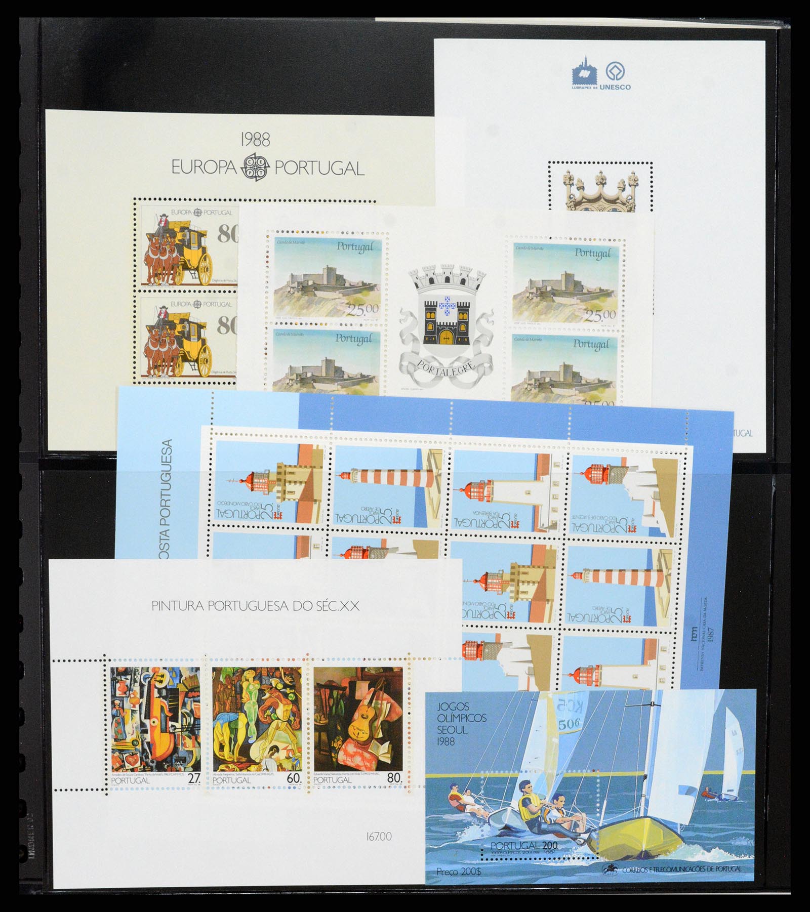 37345 329 - Postzegelverzameling 37345 Europese landen blokken.