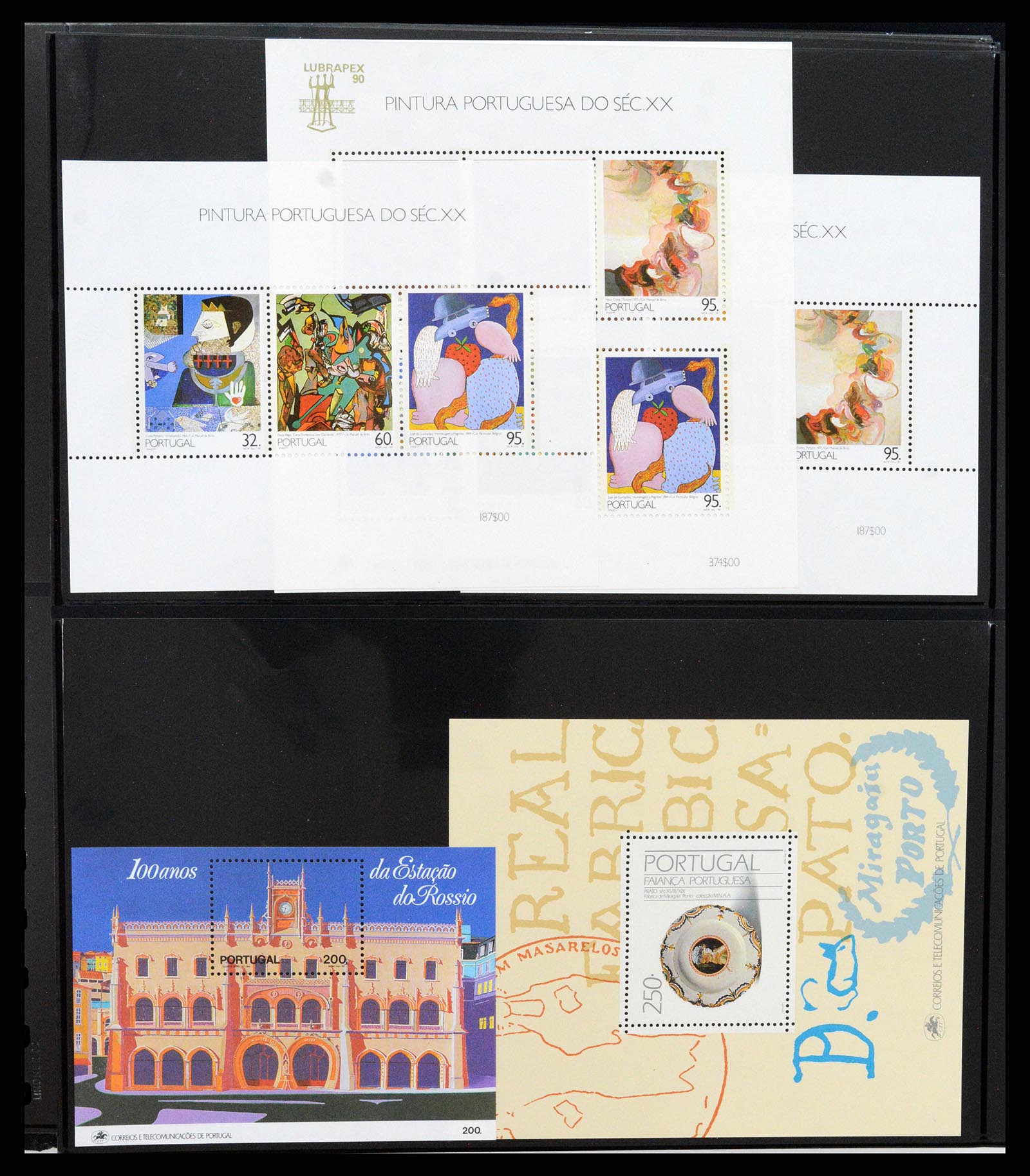 37345 333 - Postzegelverzameling 37345 Europese landen blokken.