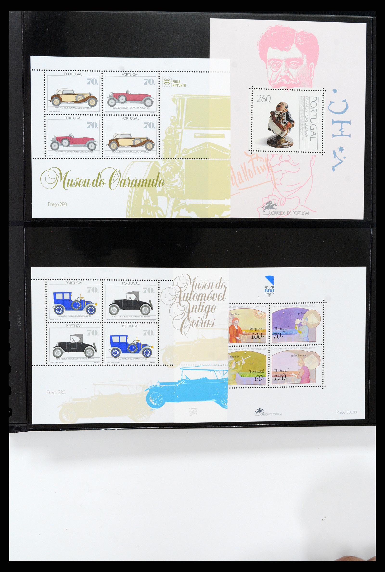 37345 335 - Postzegelverzameling 37345 Europese landen blokken.