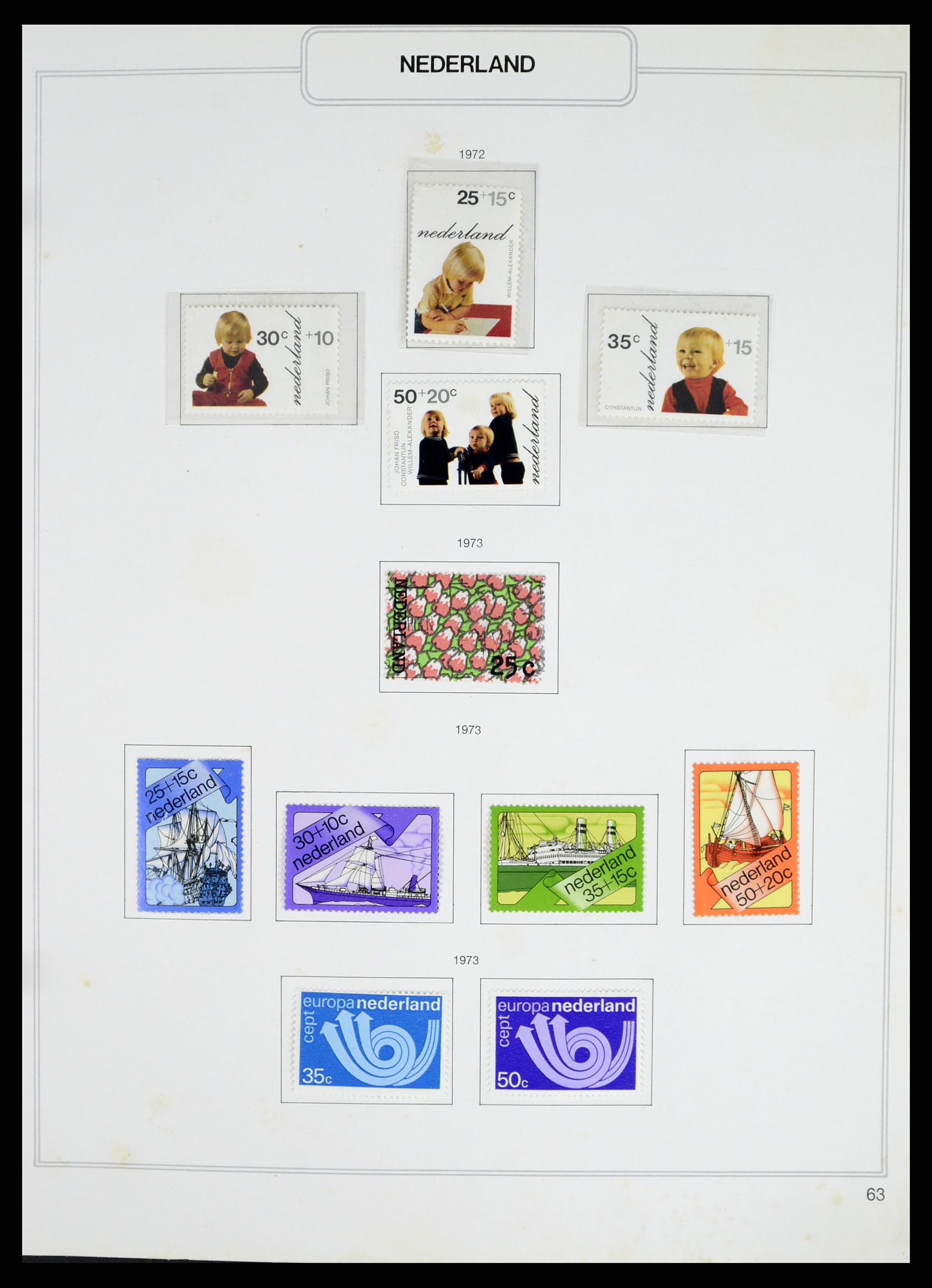 37348 063 - Postzegelverzameling 37348 Nederland 1852-1995.